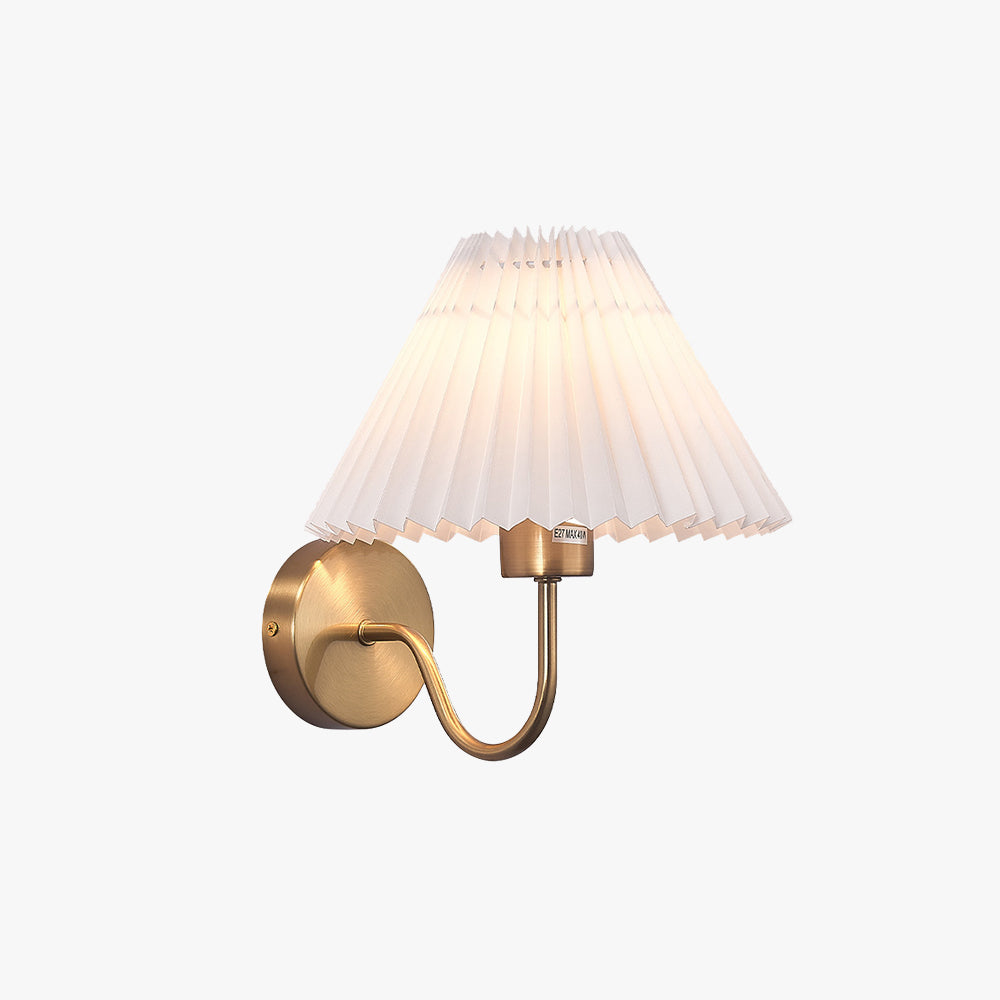 Tiffany Nordic Vintage Indoor Wall Lamp Brass/Black Metal Bedroom