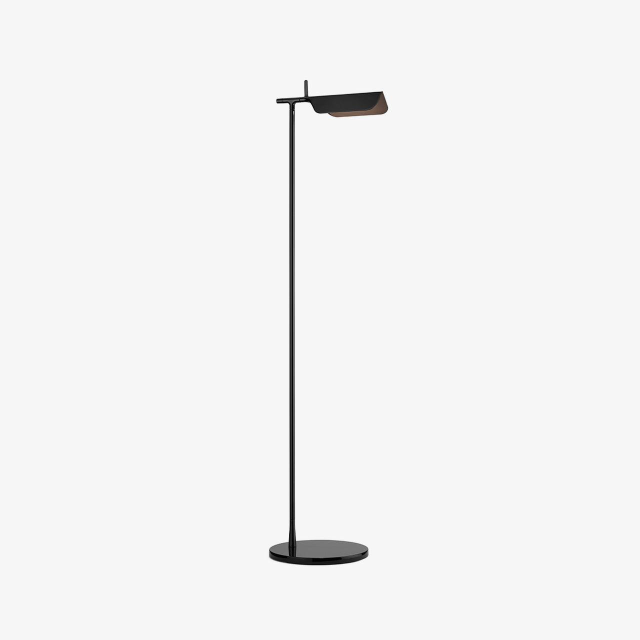 Edge Floor Lamp Right-angle Linear Minimalist, Metal, Black, Living Room - Neutralighting