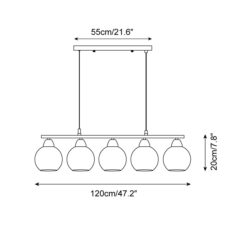 Amara Hand-blown Glass Chandelier - Neutralighting