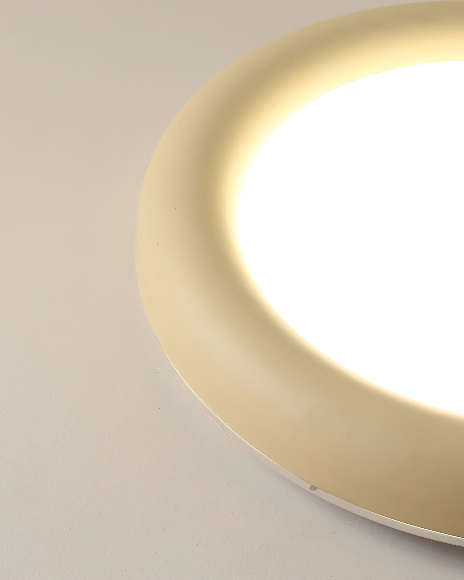 Ceiling Light Beige Flush Mount with Acrylic Canopy Minimalist - Neutralighting