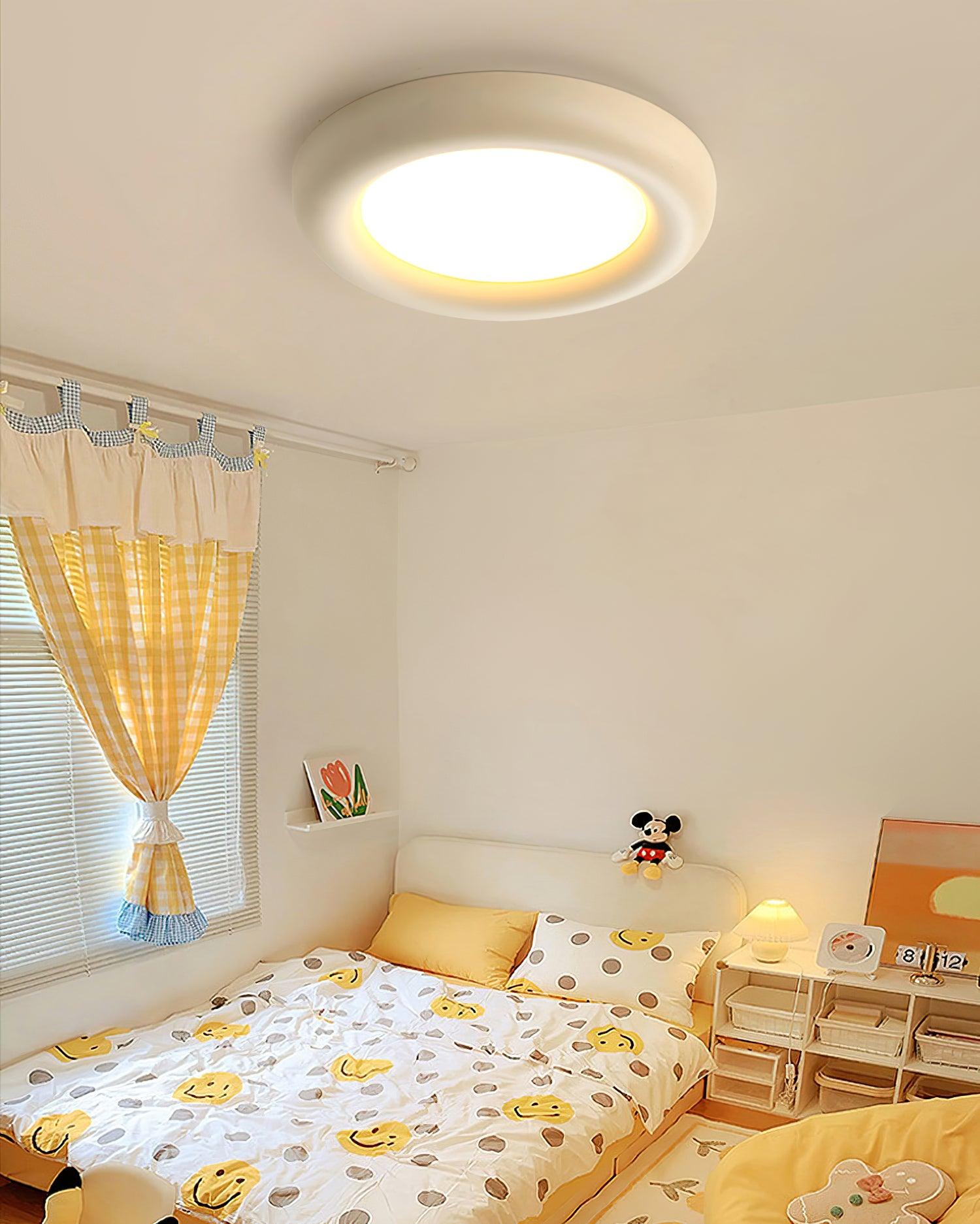 Ceiling Light Beige Flush Mount with Acrylic Canopy Minimalist - Neutralighting