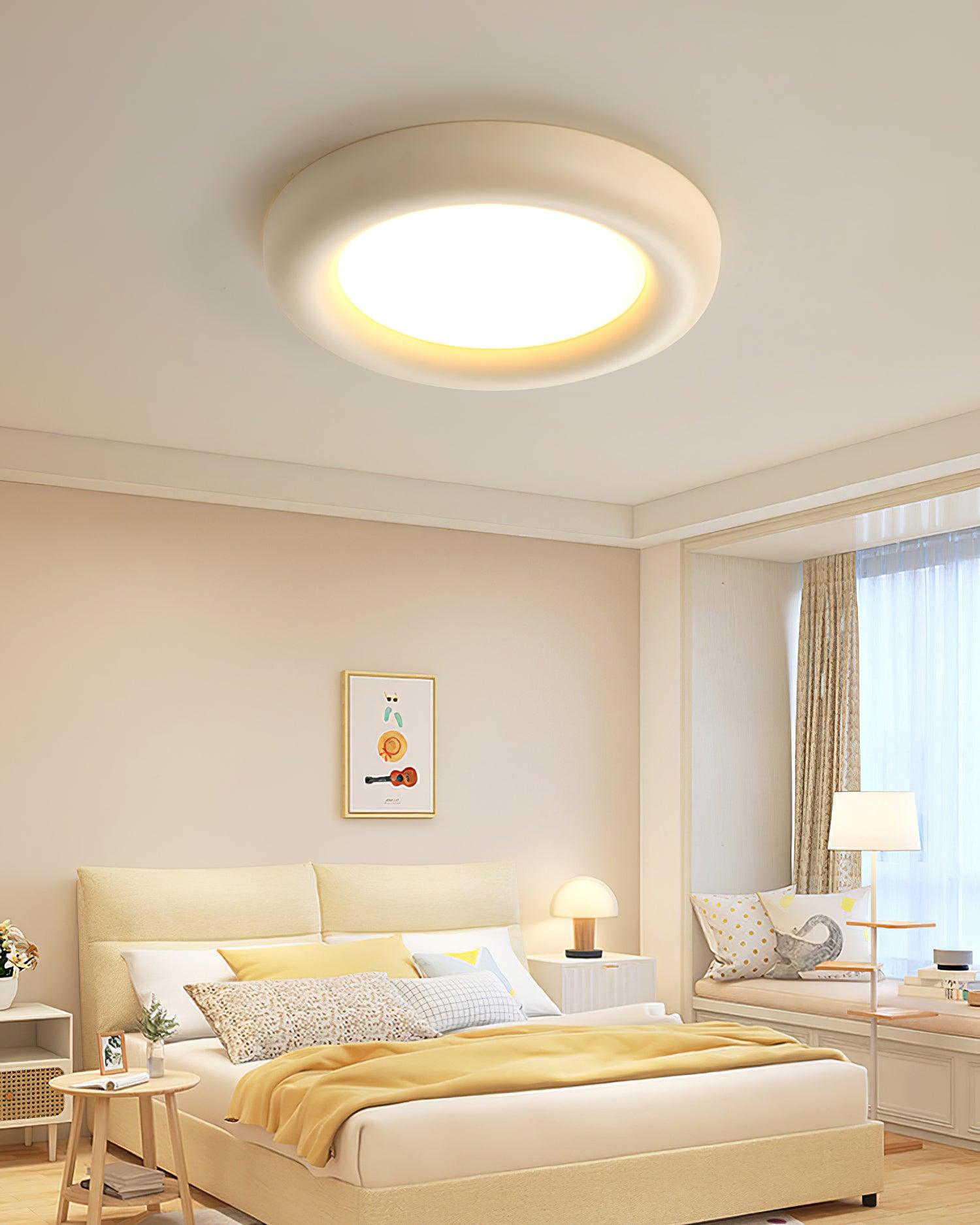 Ceiling Light Beige Flush Mount with Acrylic Canopy Minimalist - Neutralighting