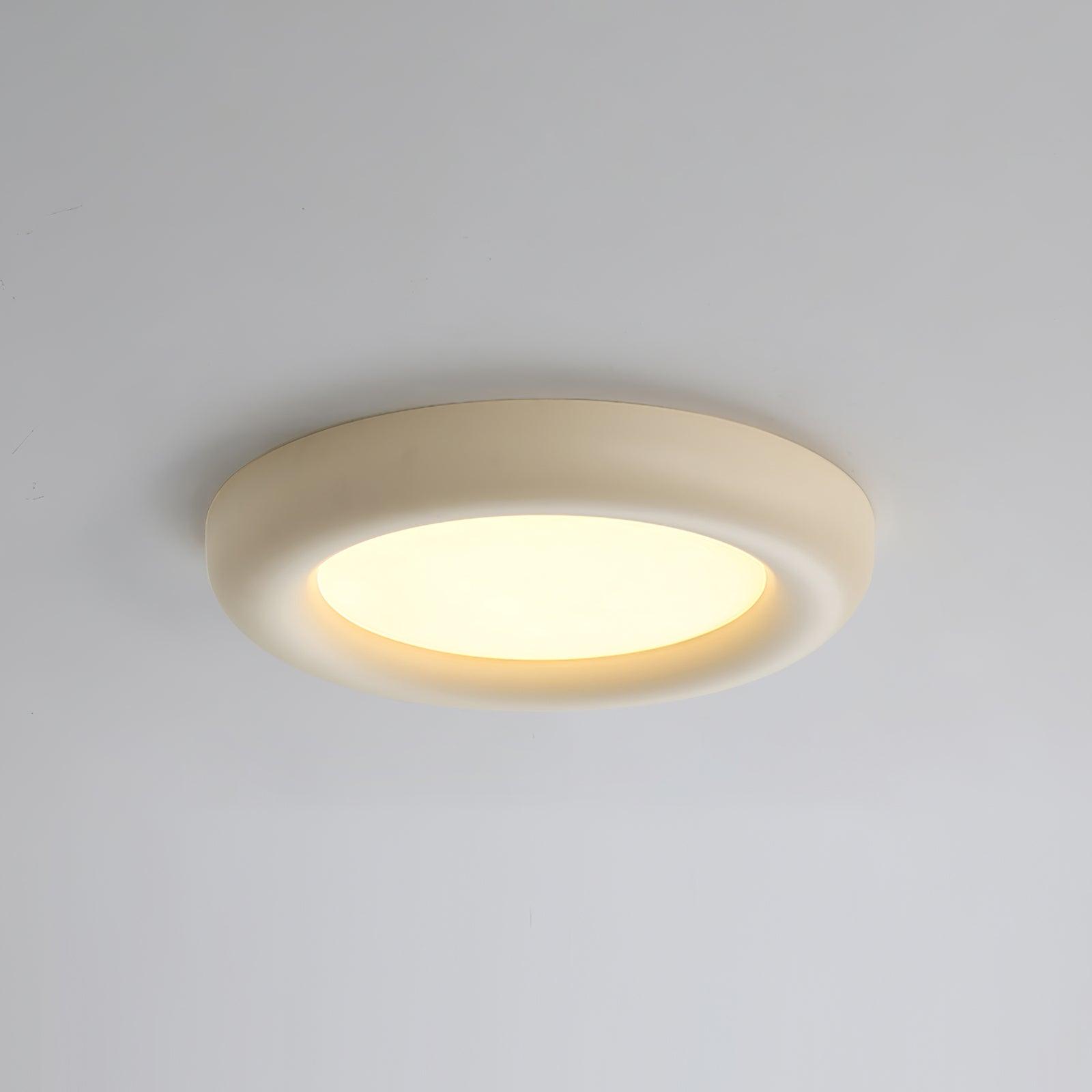 Ceiling Light Beige Flush Mount with Acrylic Canopy Minimalist - Neutralighting