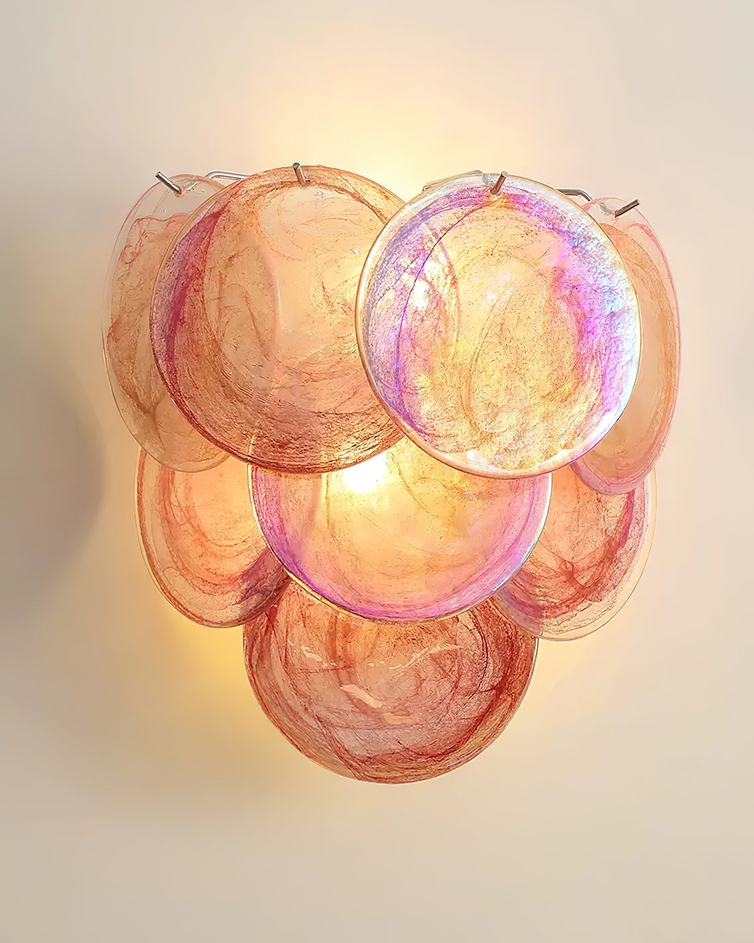Opalara Pink Capiz Shell Wall Lamp - Neutralighting