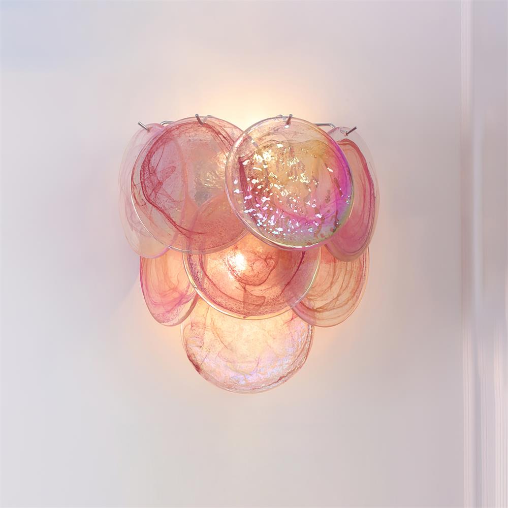 Opalara Pink Capiz Shell Wall Lamp - Neutralighting