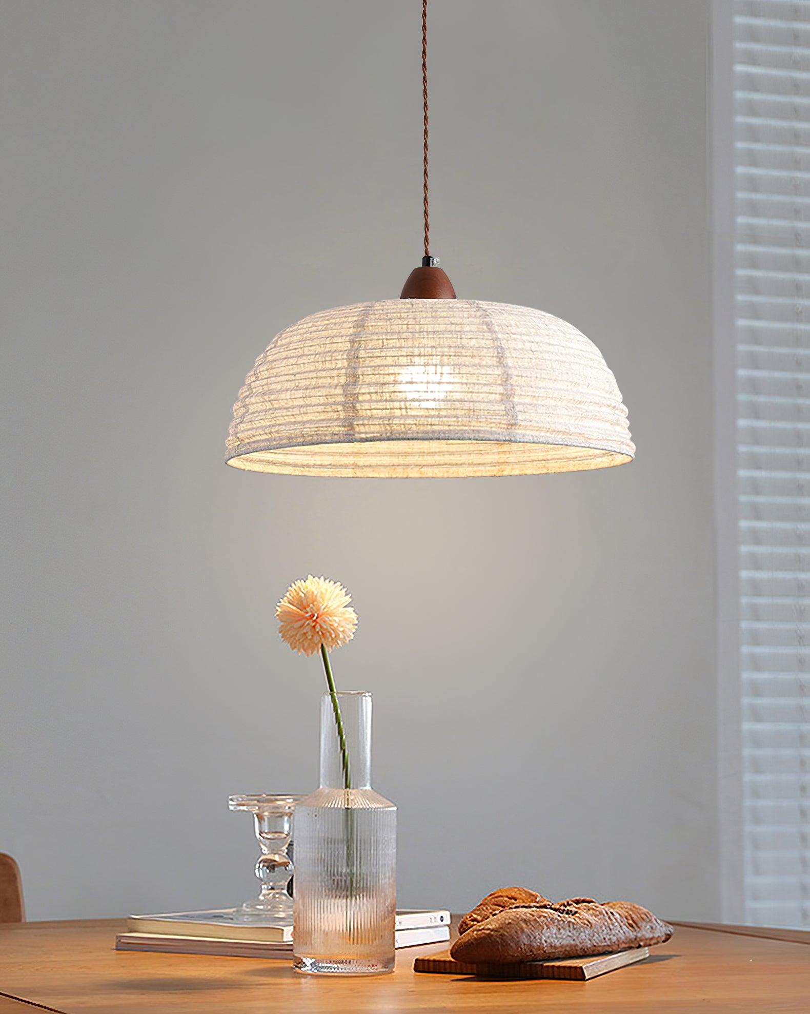 Evano Woven Dome Pendant Light - Neutralighting