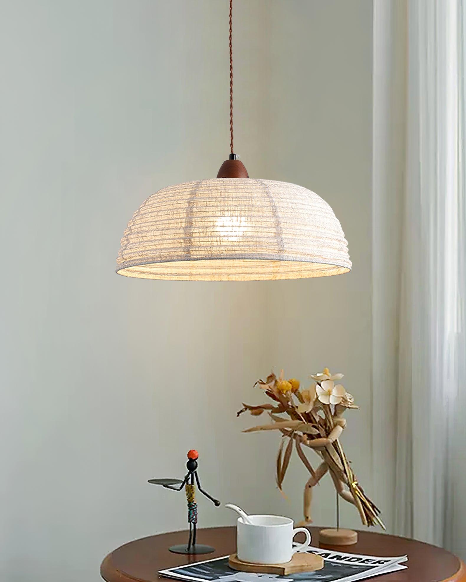 Evano Woven Dome Pendant Light - Neutralighting