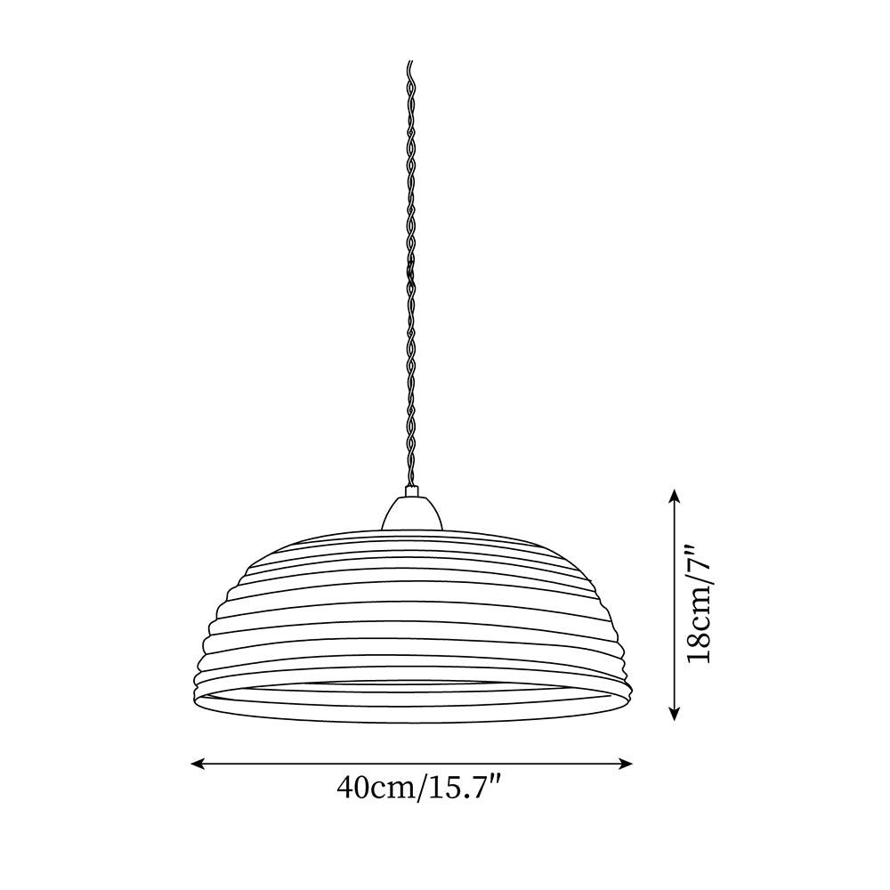 Evano Woven Dome Pendant Light - Neutralighting