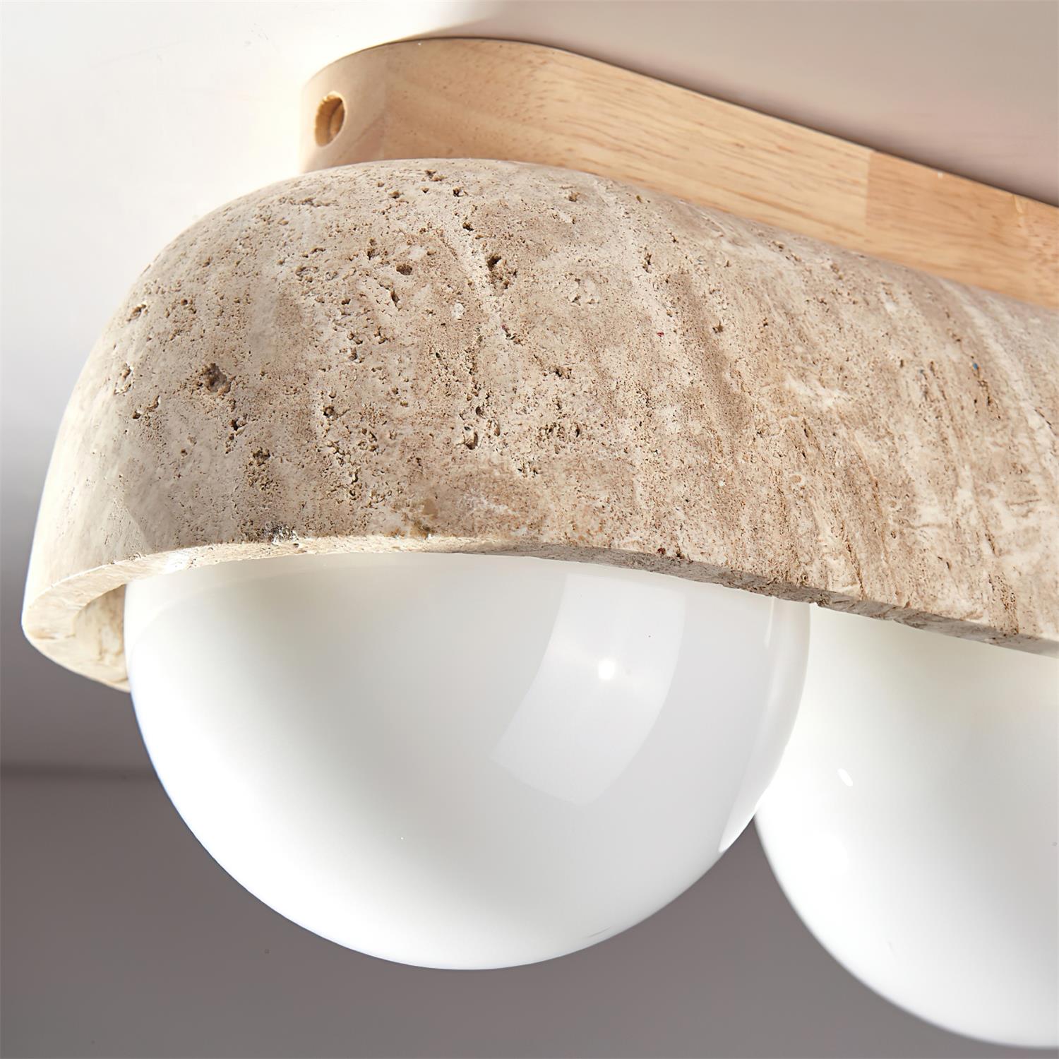 Ritta Ceiling Light Travertine Rectangular - Neutralighting