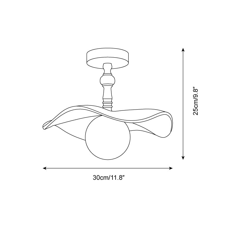 Yunel Semi Flush Mount Ceiling Light - Neutralighting
