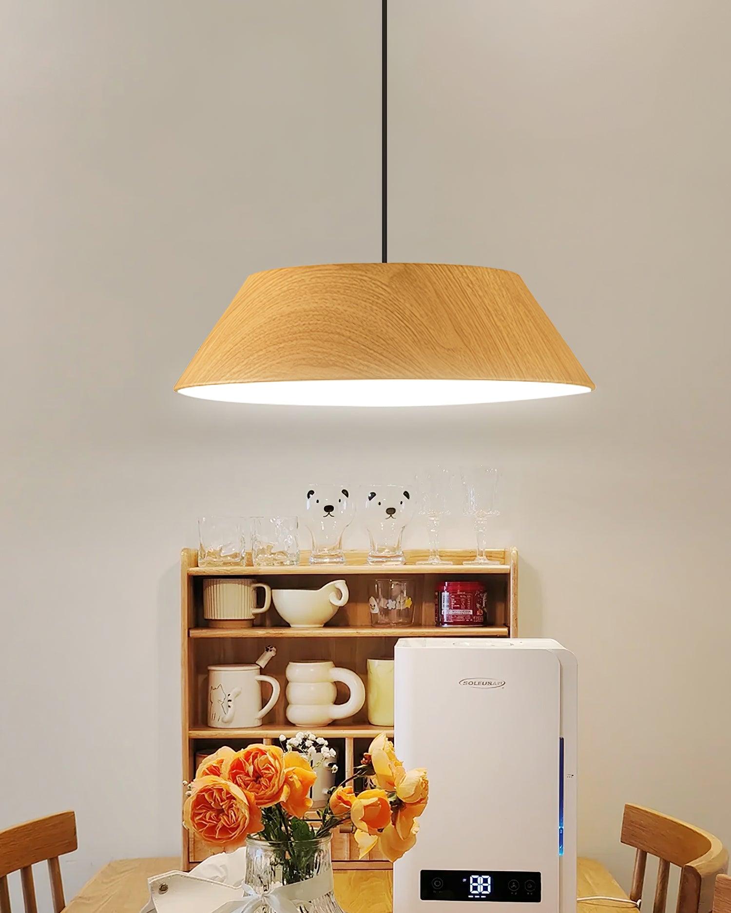 Novain Wood Grain Pendant Light - Neutralighting