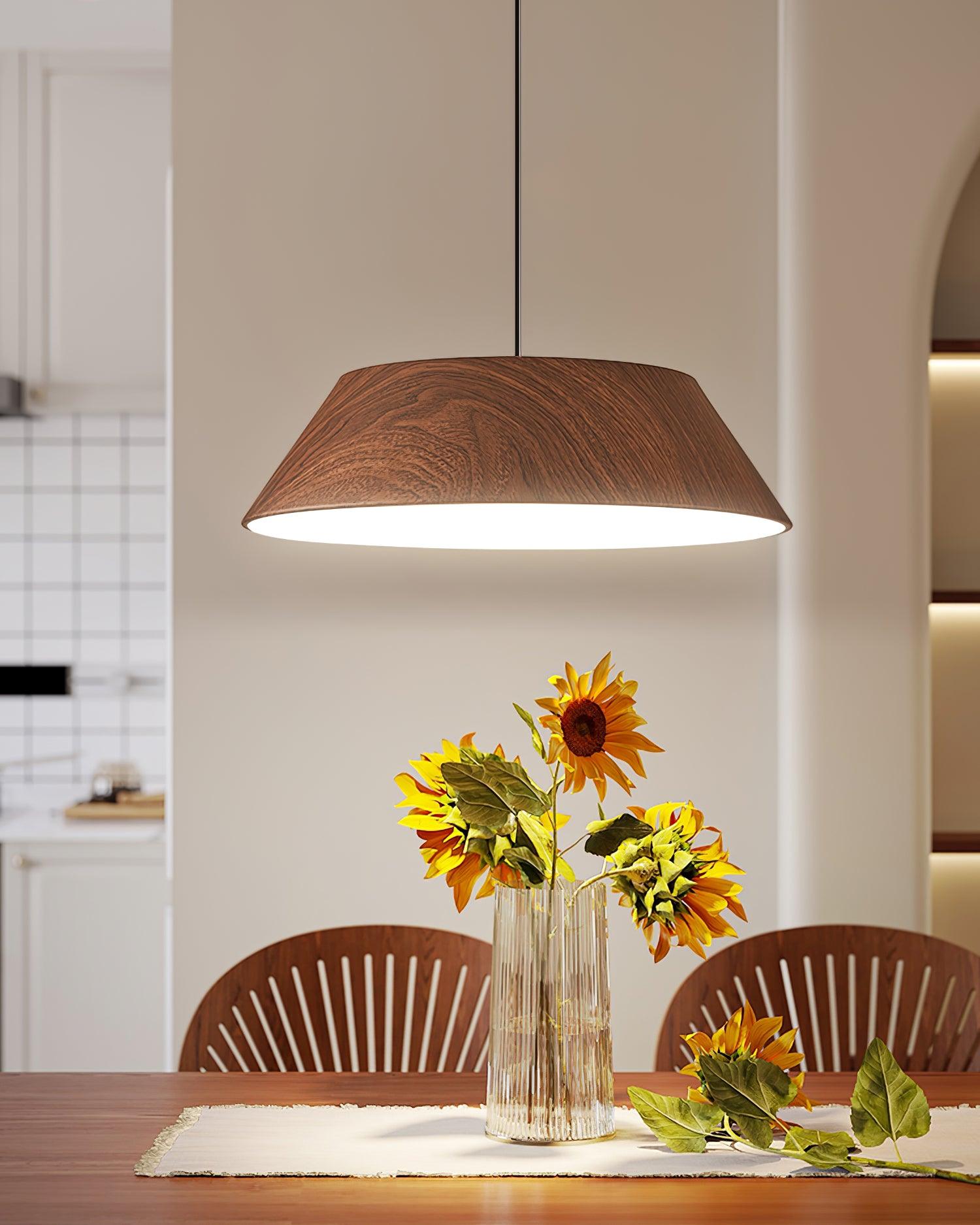 Novain Wood Grain Pendant Light - Neutralighting