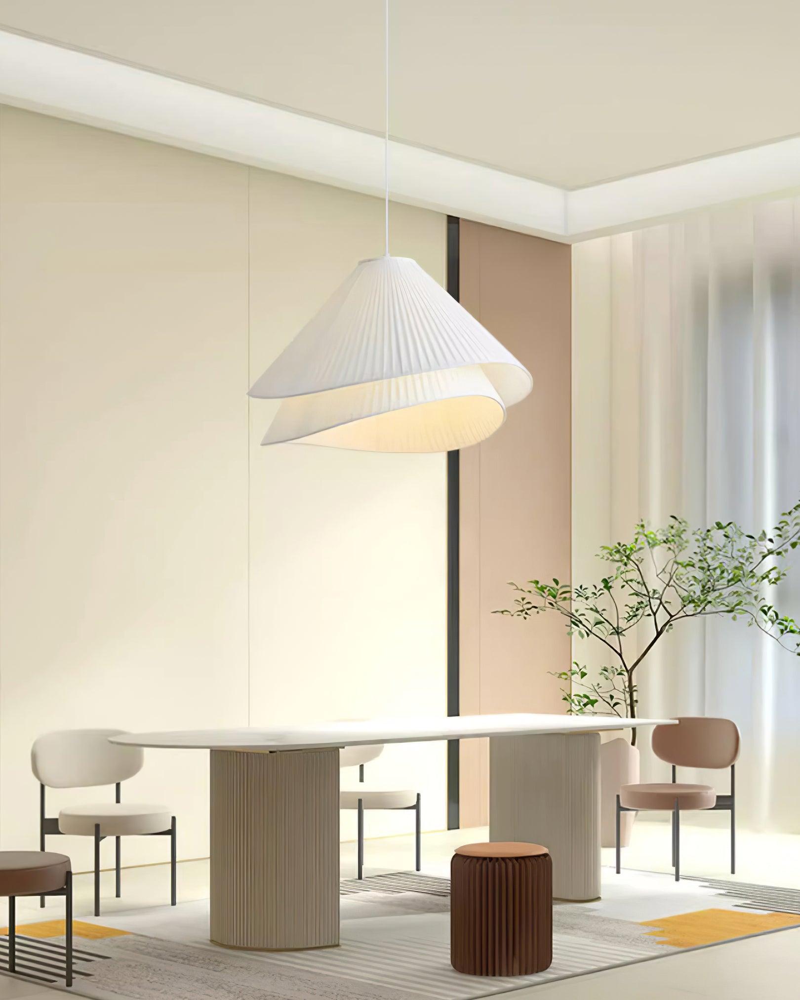 Tempo Pleated Pendant Light - Neutralighting