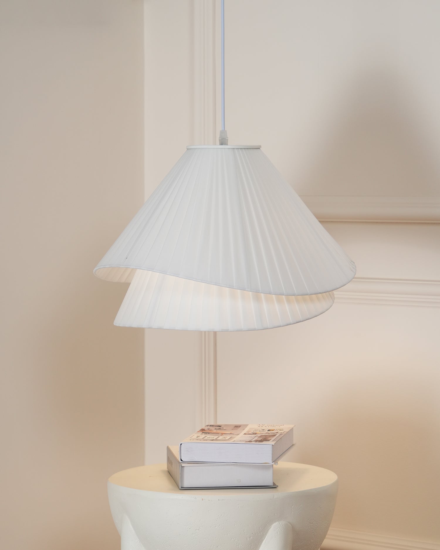 Tempo Pleated Pendant Light - Neutralighting