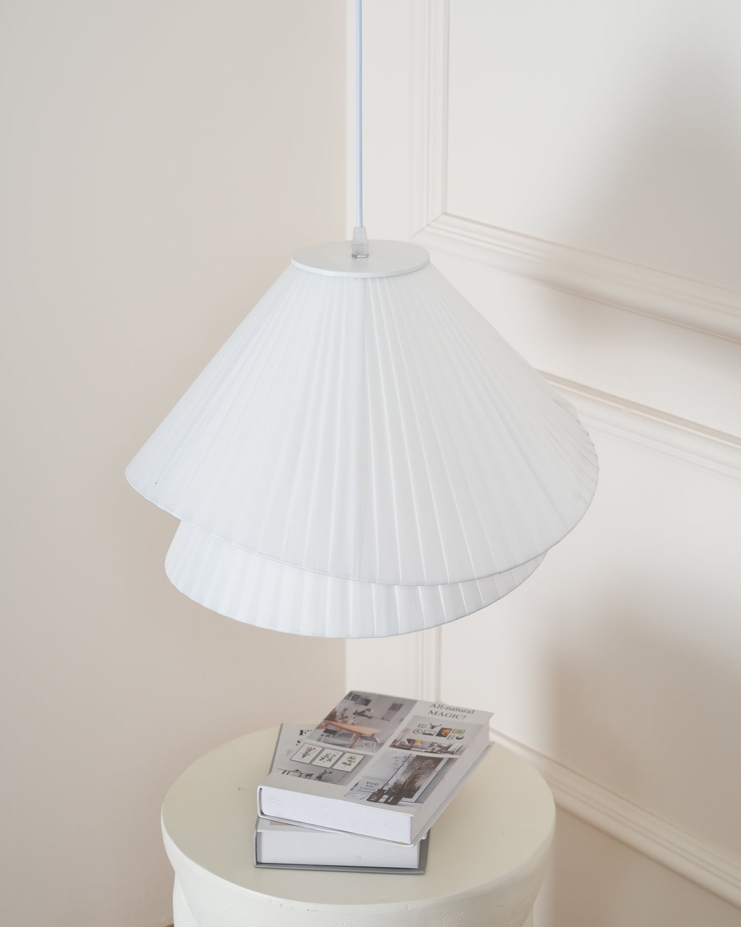 Tempo Pleated Pendant Light - Neutralighting