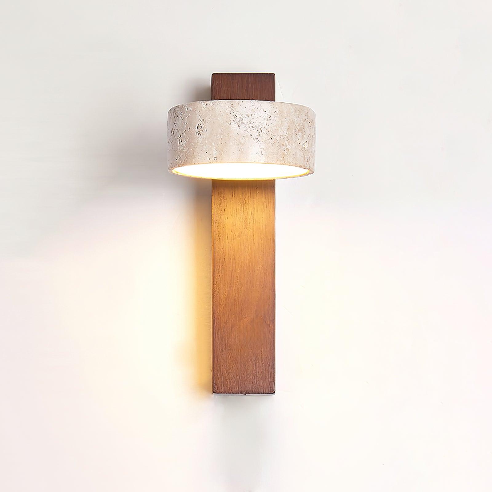 Jovan Wall Light Travertine Wood - Neutralighting