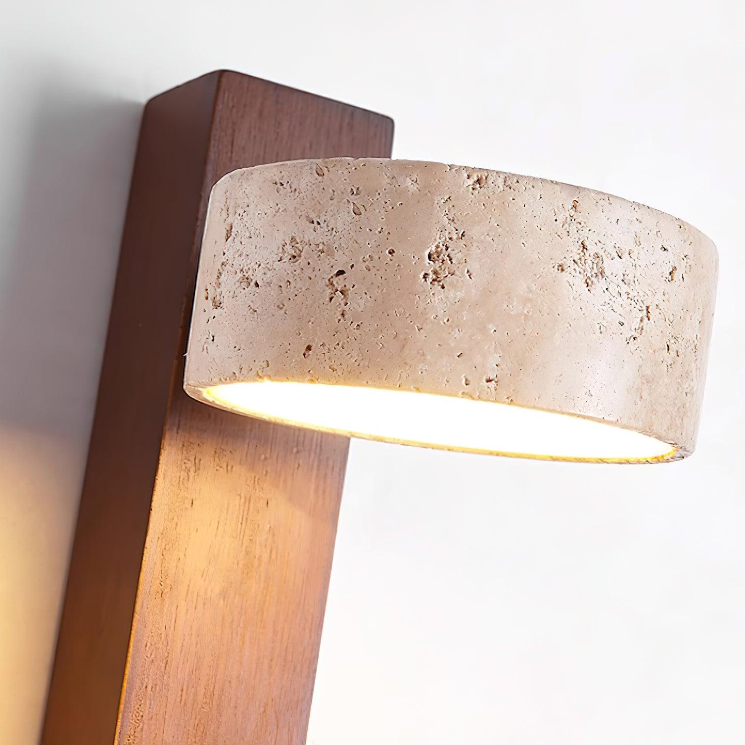 Jovan Wall Light Travertine Wood - Neutralighting