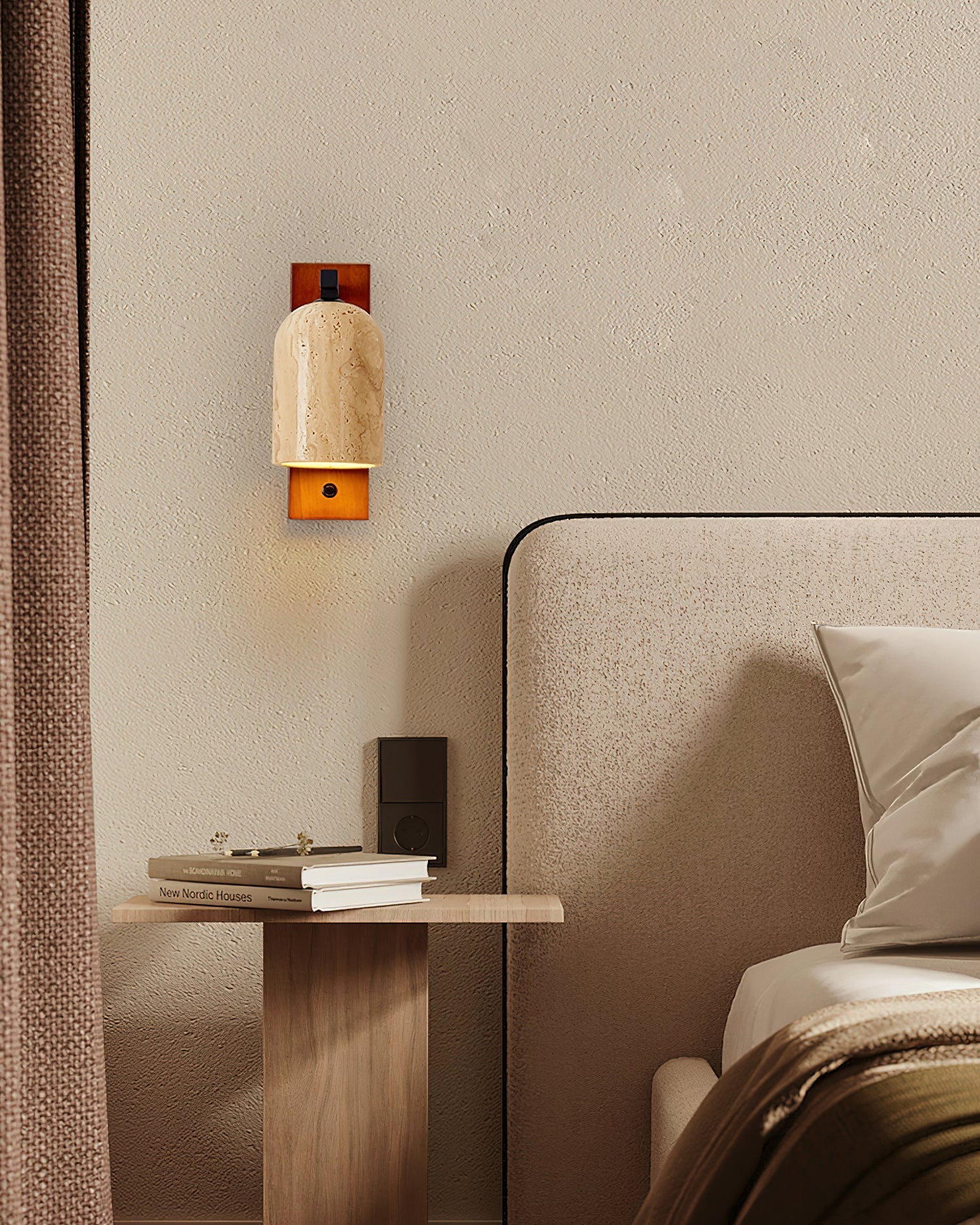 Cole Wall Light Travertine - Neutralighting