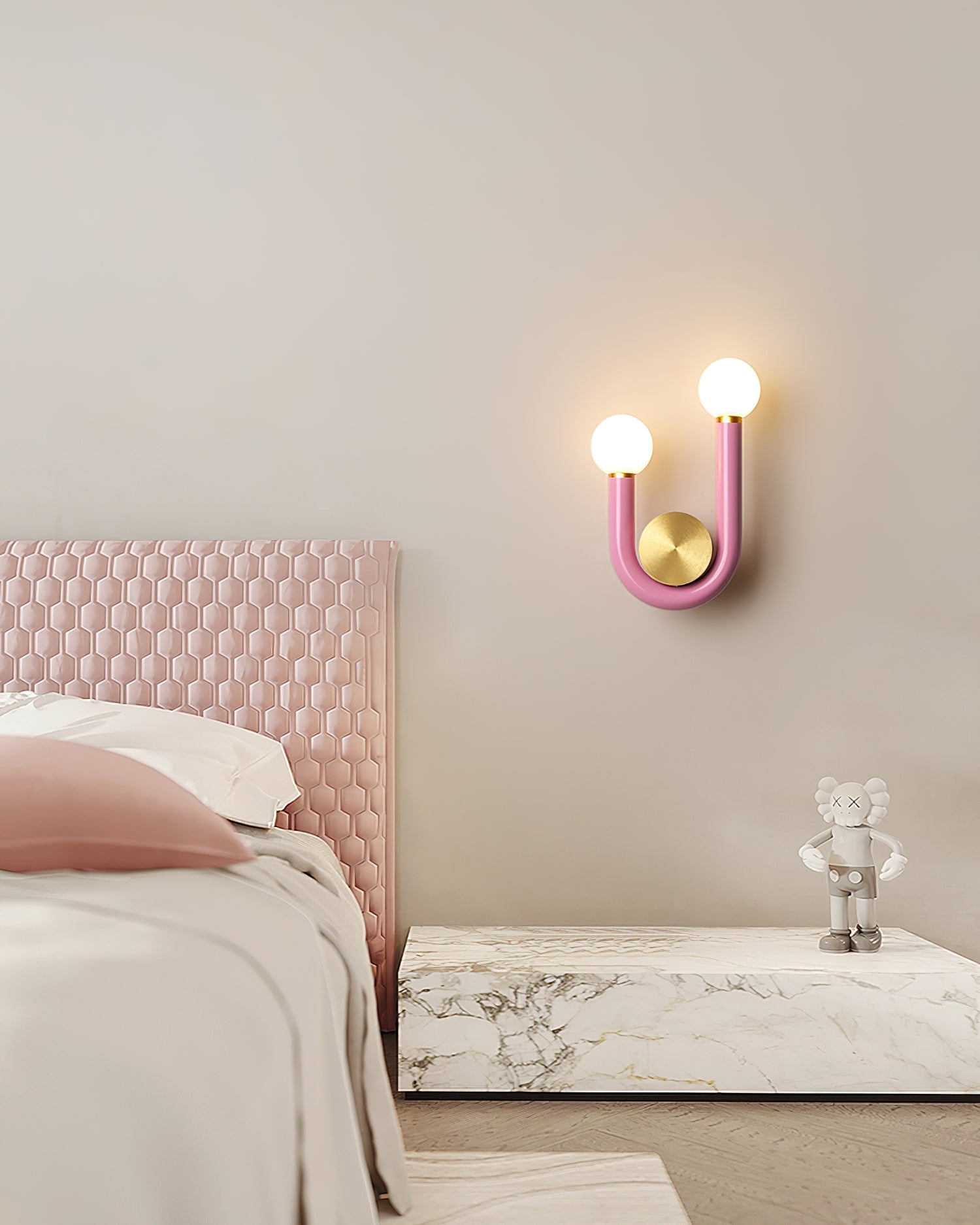 Wall Lamp Metal and Aluminum Acrylic Globe Double Head Contemporary - Neutralighting