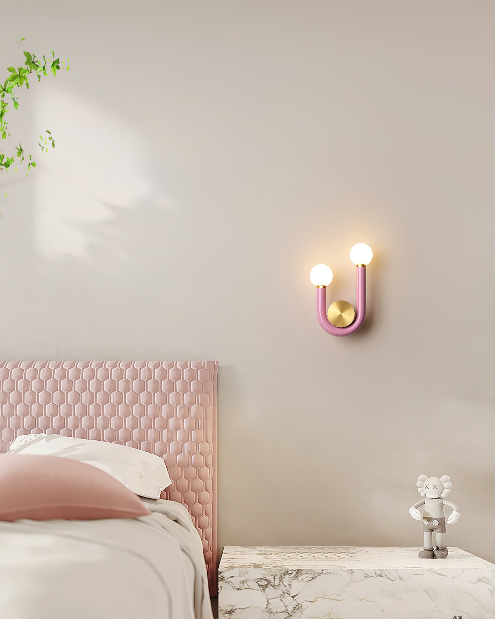 Wall Lamp Metal and Aluminum Acrylic Globe Double Head Contemporary - Neutralighting