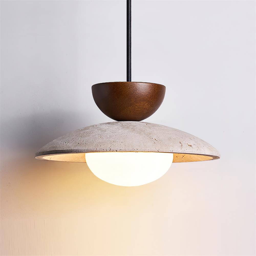 Cleo Travertine Pendant Lights - Neutralighting
