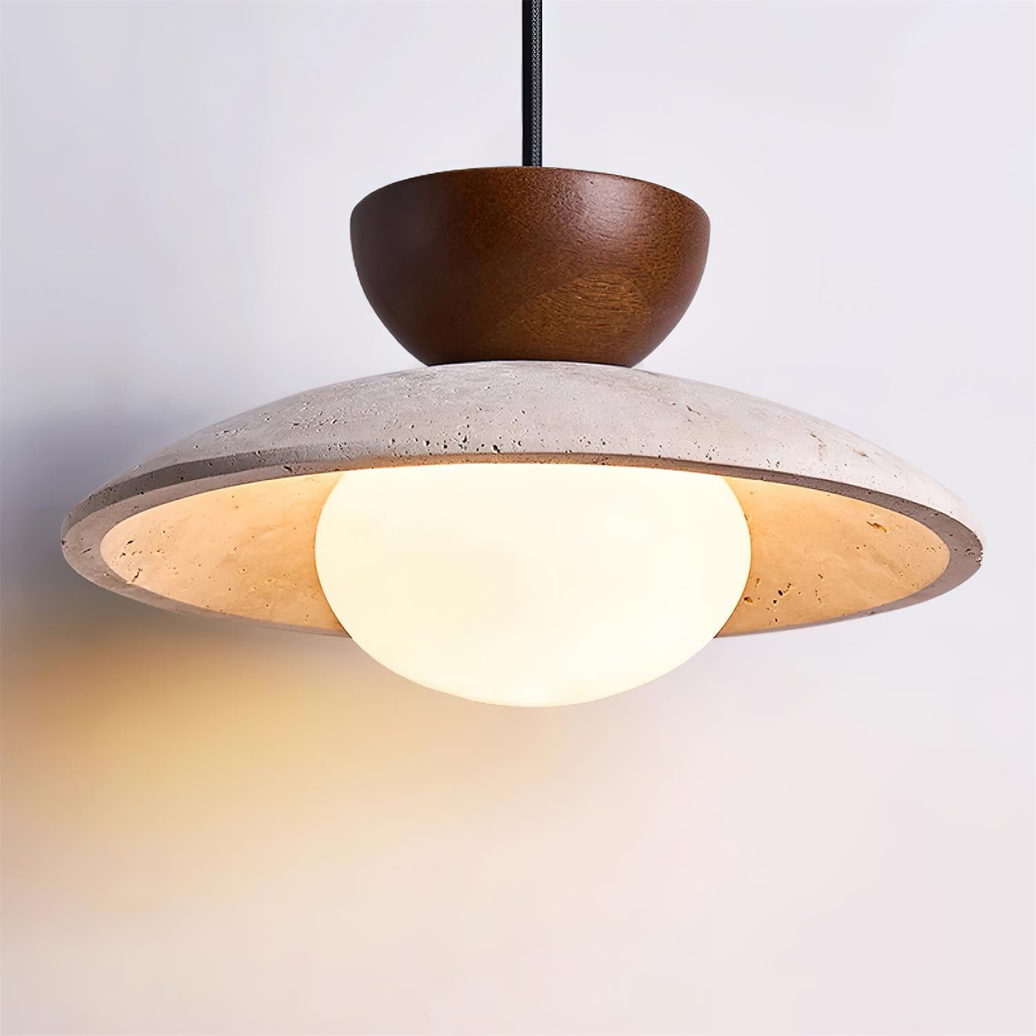 Cleo Travertine Pendant Lights - Neutralighting