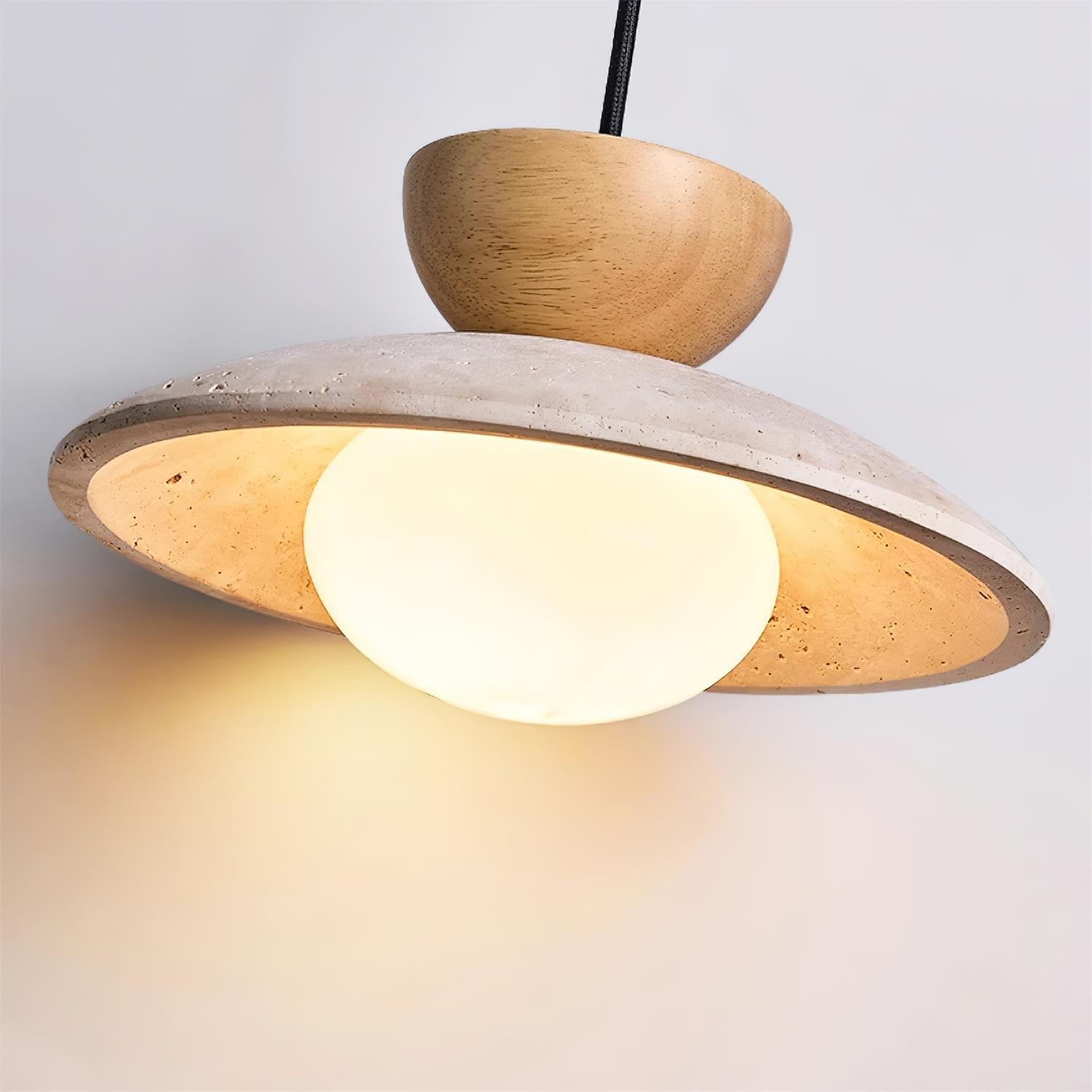 Cleo Travertine Pendant Lights - Neutralighting