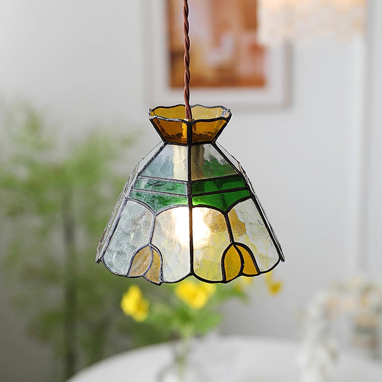 Eldine Stained Glass Pendant Light - Neutralighting