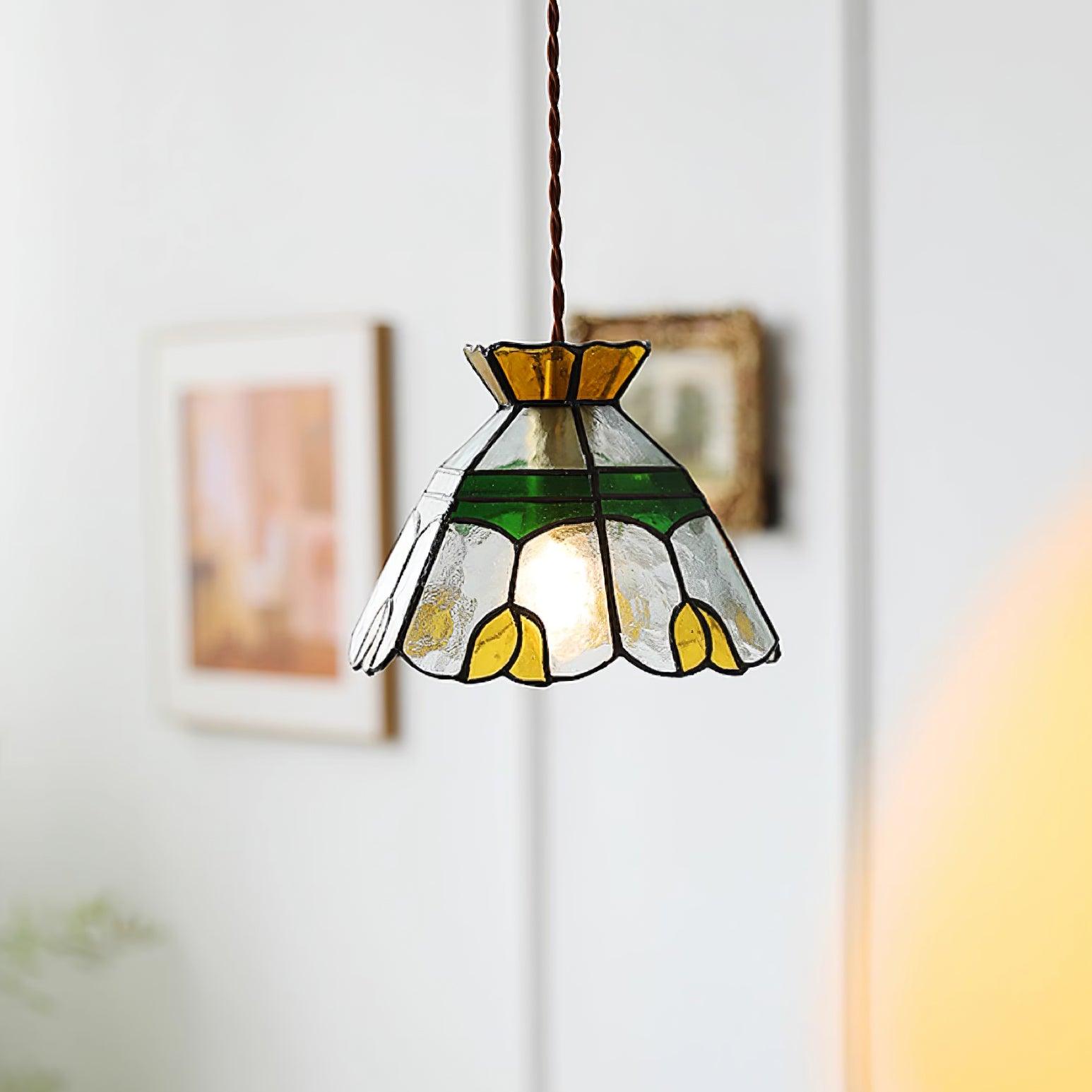 Eldine Stained Glass Pendant Light - Neutralighting