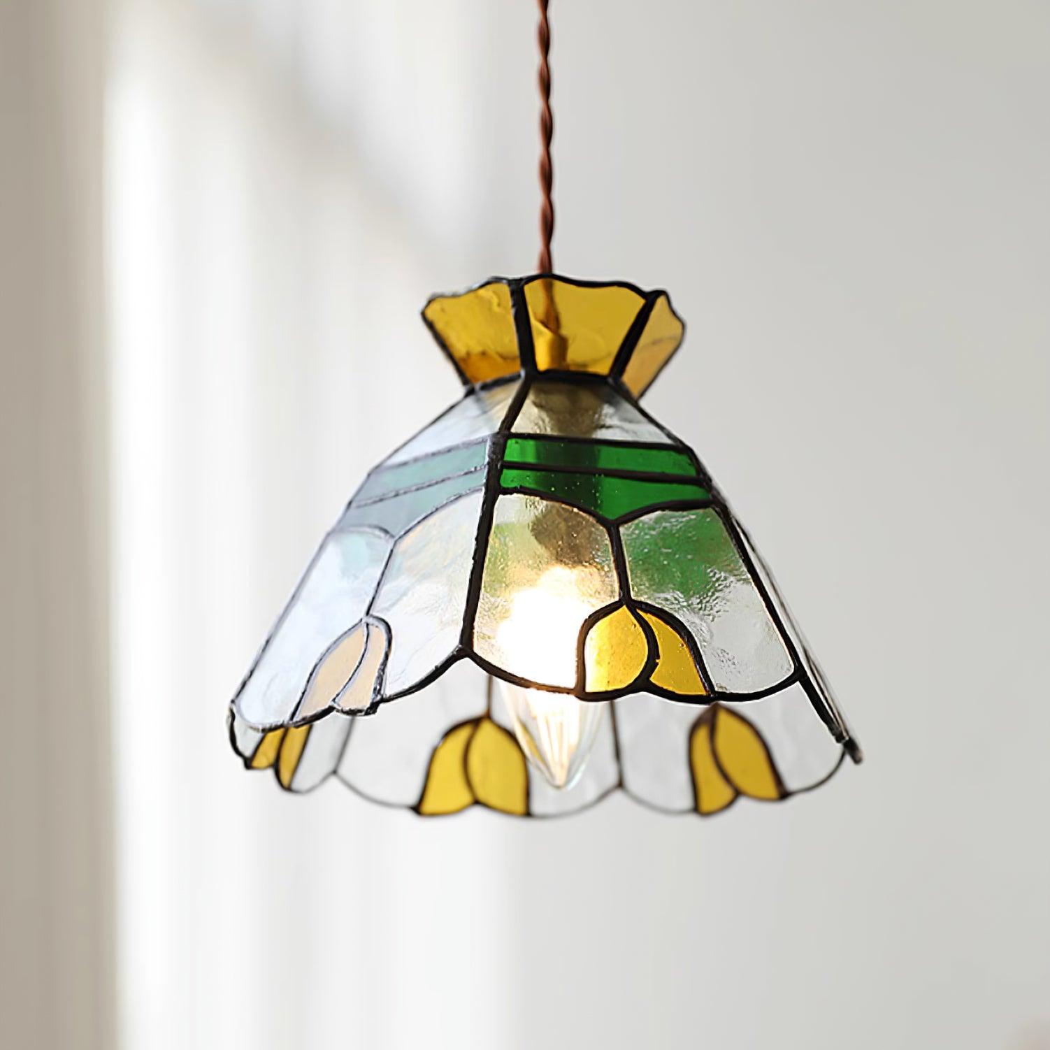 Eldine Stained Glass Pendant Light - Neutralighting