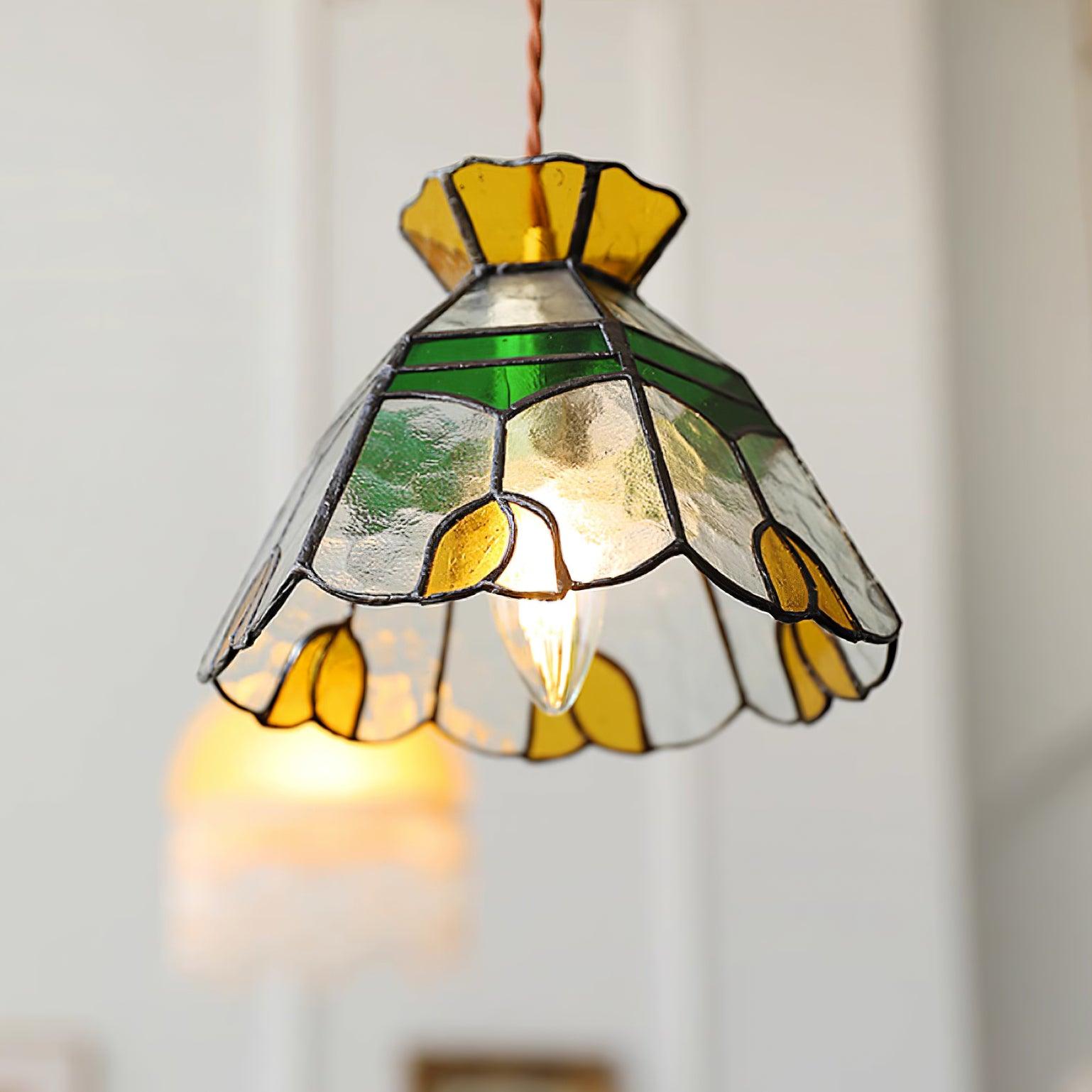 Eldine Stained Glass Pendant Light - Neutralighting