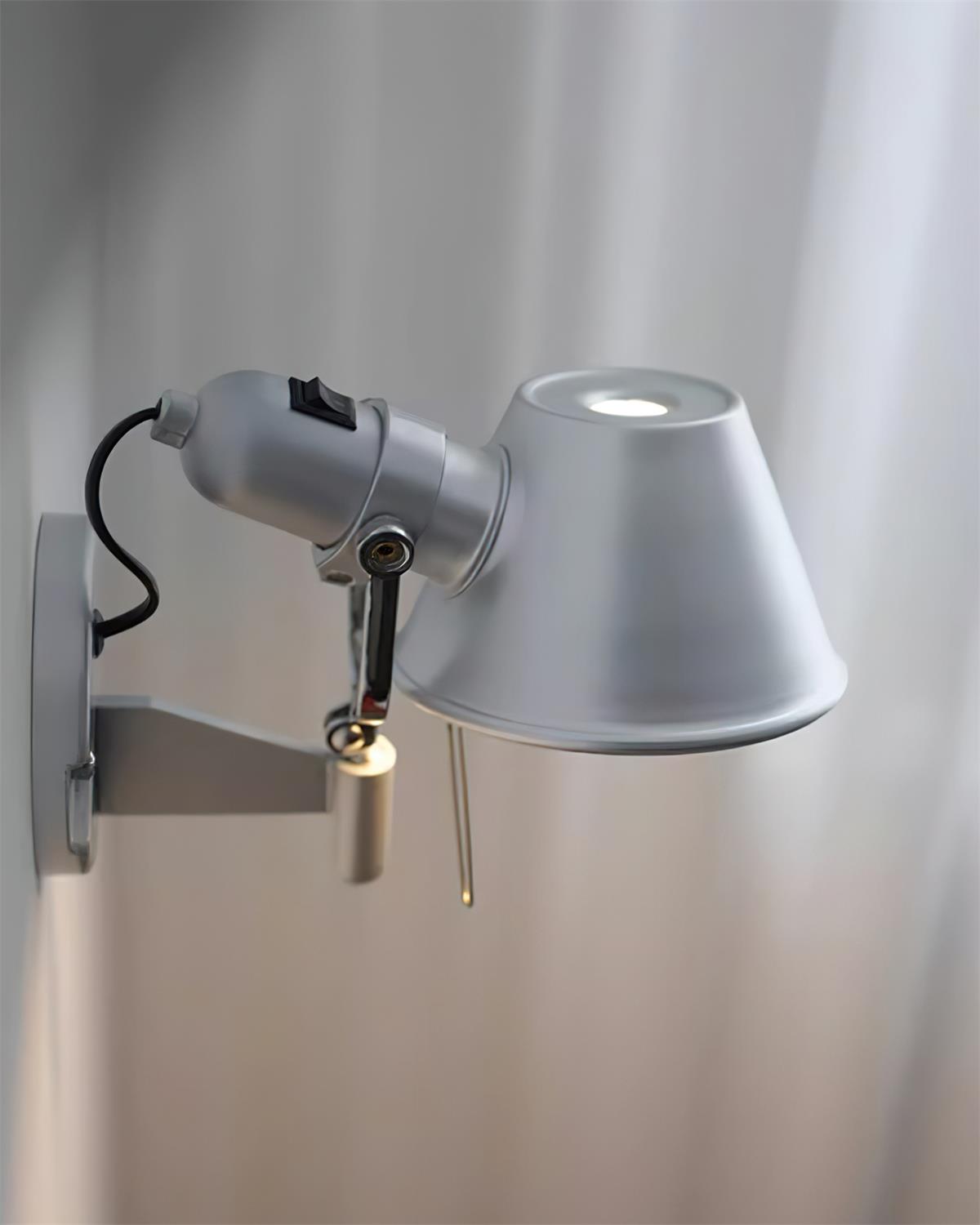 Wall Lamp Metal Body Conical Shade Adjustable Modern Minimalist - Neutralighting