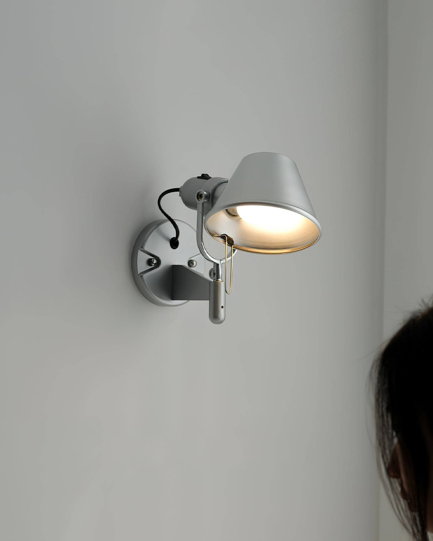 Wall Lamp Metal Body Conical Shade Adjustable Modern Minimalist - Neutralighting