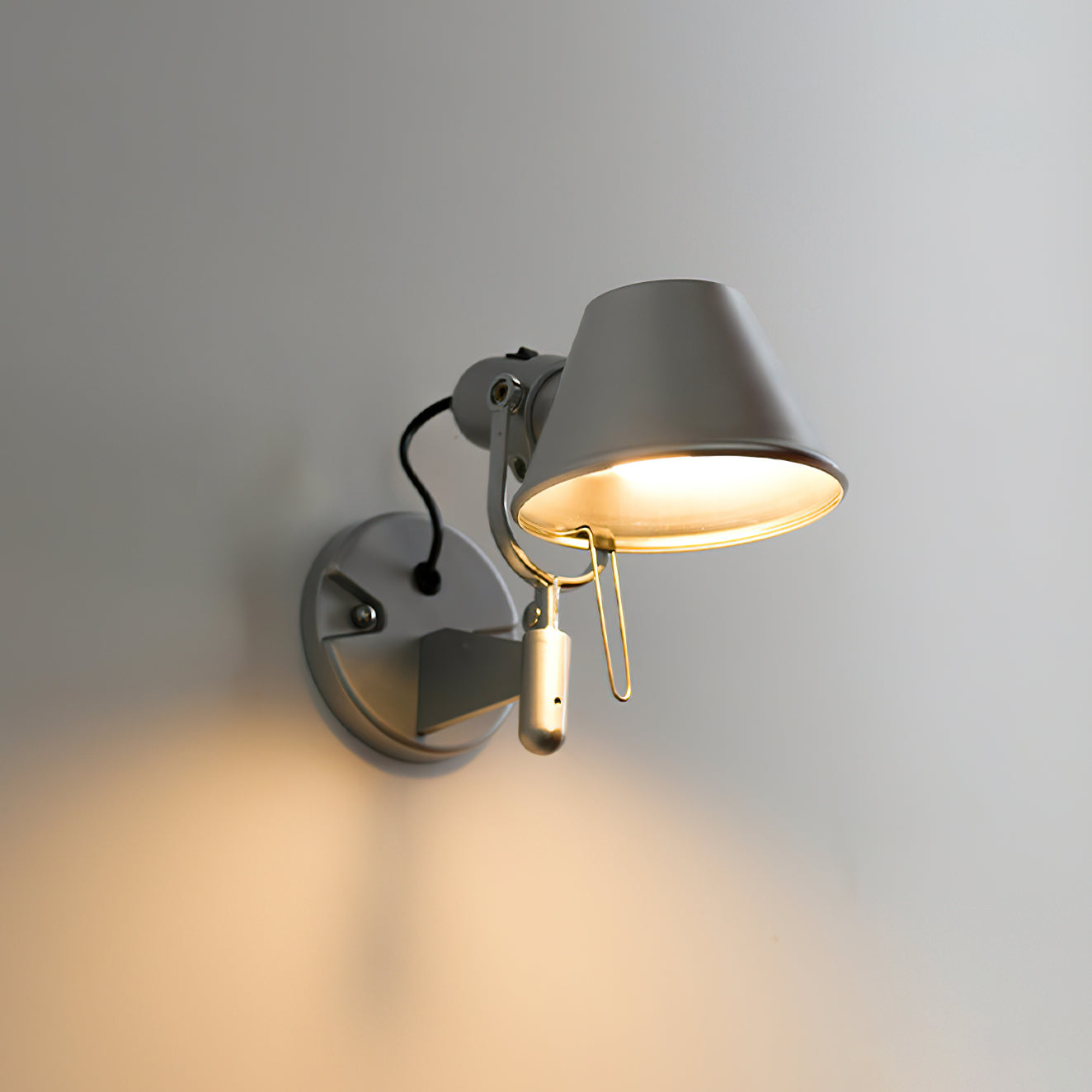 Wall Lamp Metal Body Conical Shade Adjustable Modern Minimalist - Neutralighting