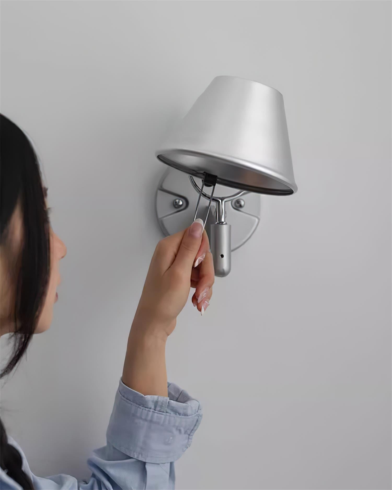 Wall Lamp Metal Body Conical Shade Adjustable Modern Minimalist - Neutralighting