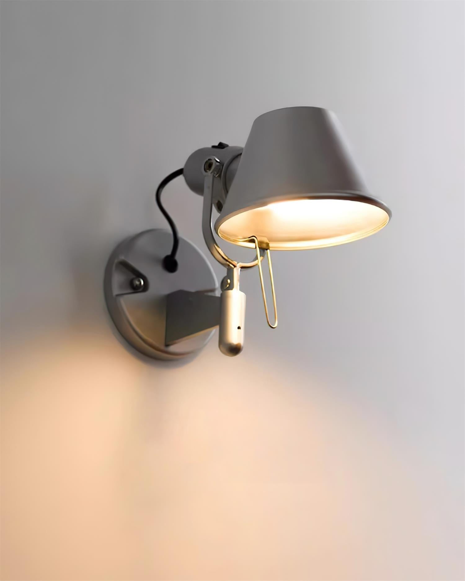 Wall Lamp Metal Body Conical Shade Adjustable Modern Minimalist - Neutralighting