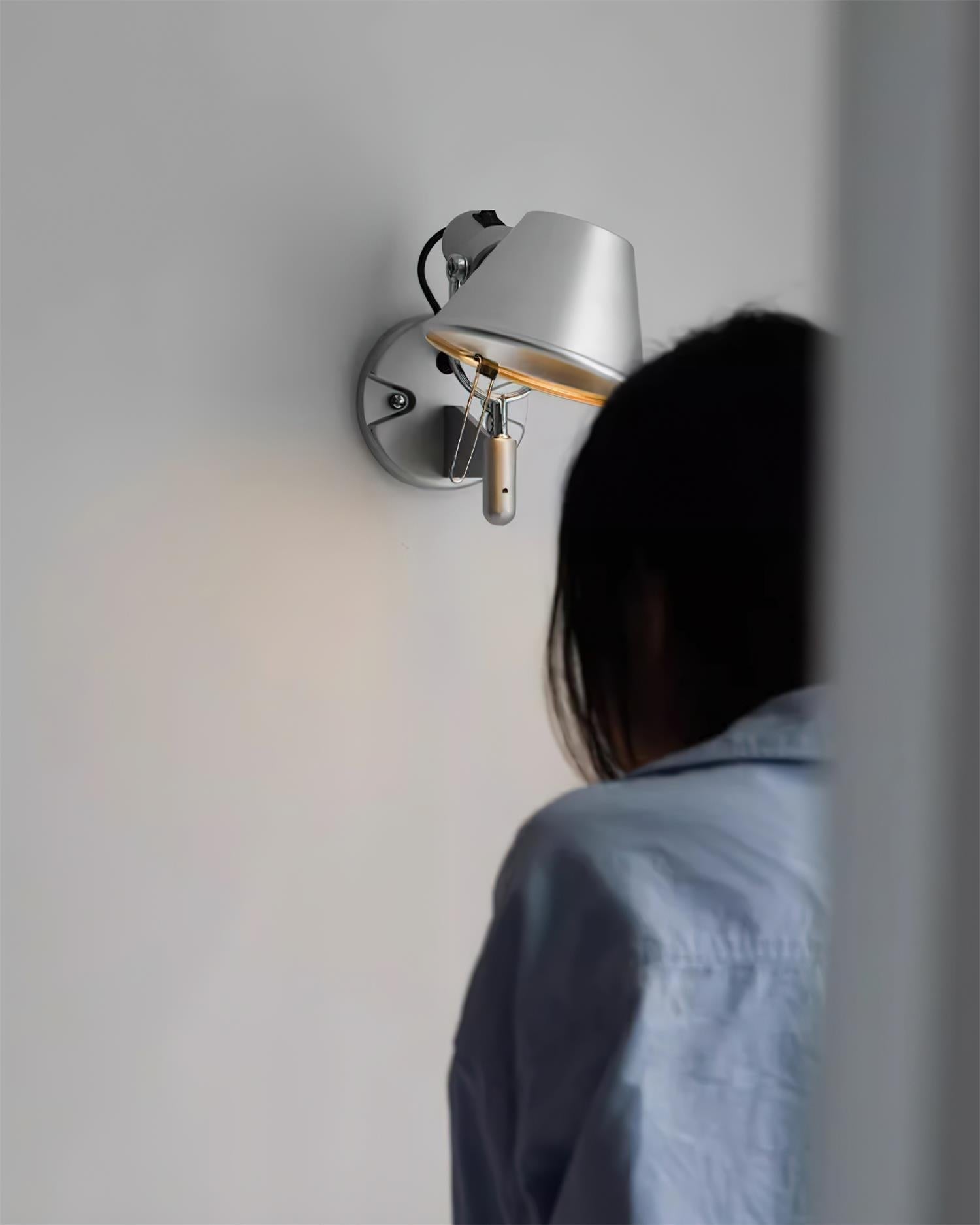Wall Lamp Metal Body Conical Shade Adjustable Modern Minimalist - Neutralighting
