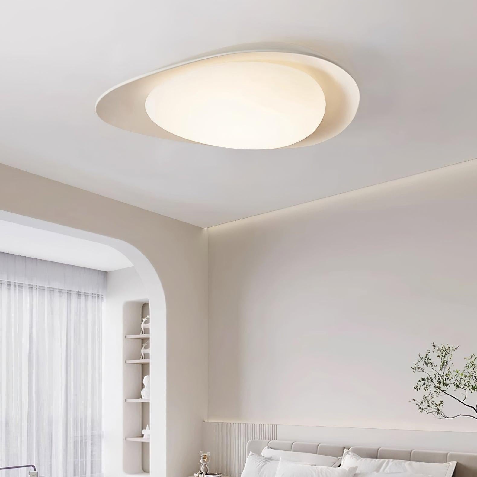 Blex Ceiling Lamp Green&Beige Pebble Shape - Neutralighting
