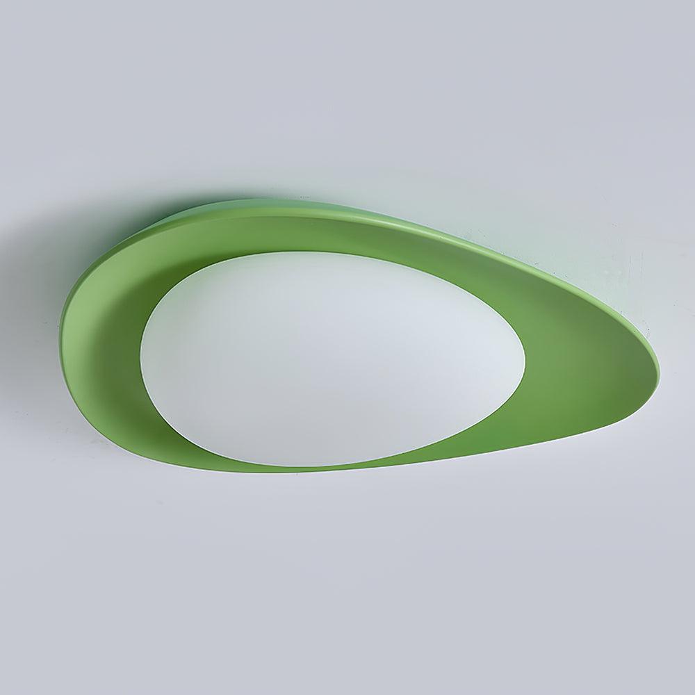 Blex Ceiling Lamp Green&Beige Pebble Shape - Neutralighting