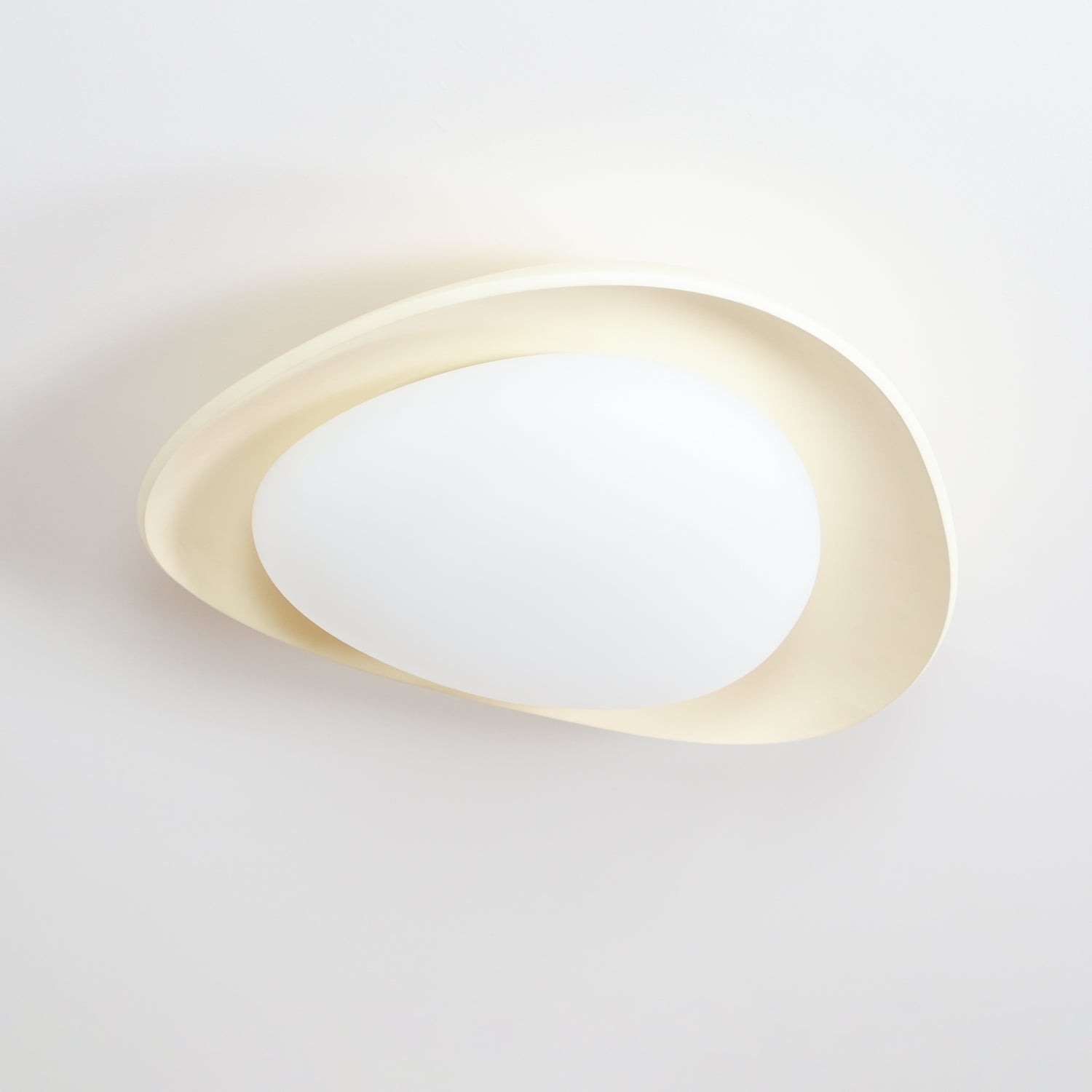Blex Ceiling Lamp Green&Beige Pebble Shape - Neutralighting