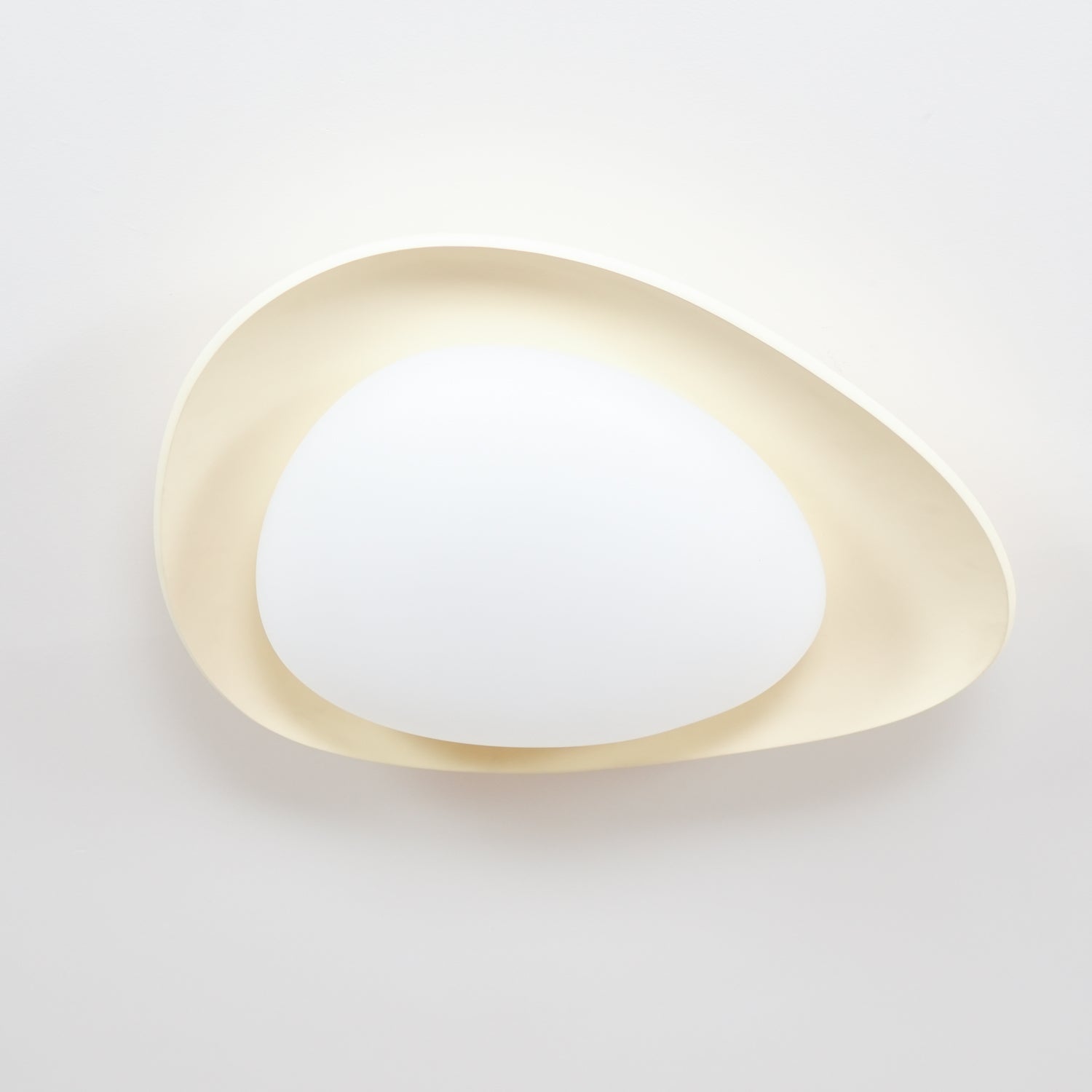 Blex Ceiling Lamp Green&Beige Pebble Shape - Neutralighting