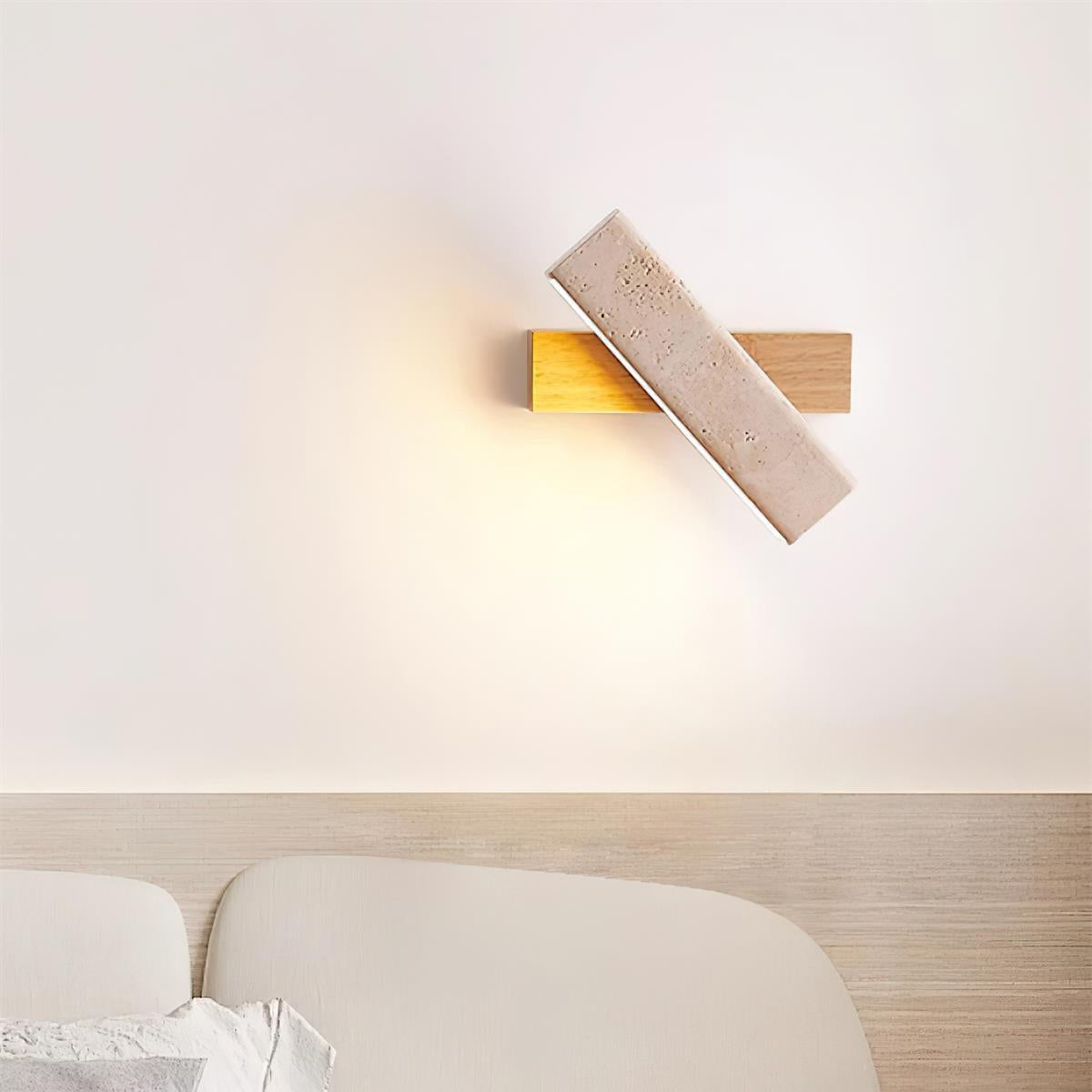 Orbit Travertine Rotating Wall Lamp - Neutralighting