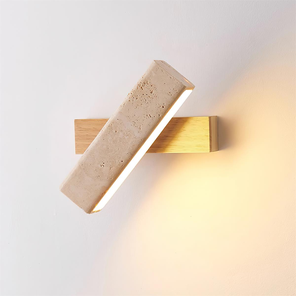 Orbit Travertine Rotating Wall Lamp - Neutralighting