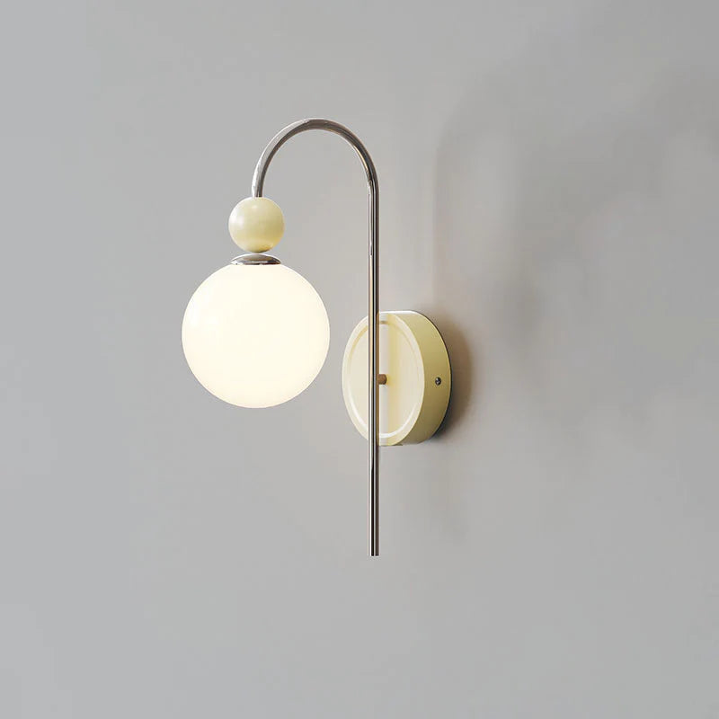 Valentina Modern LED Indoor Wall Lamp Red/Coffee Metal/Glass Bedroom