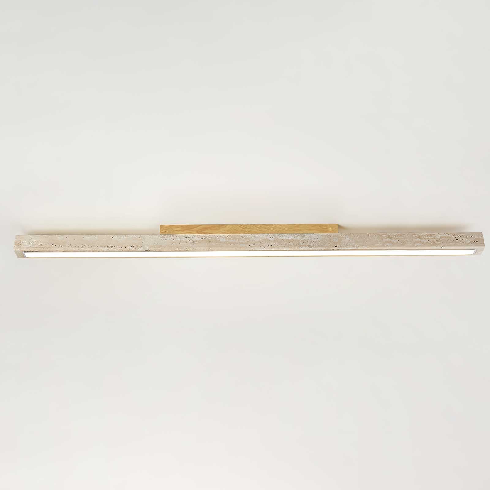 Orvenarae Minimalist Travertine Linear Ceiling Light - Neutralighting