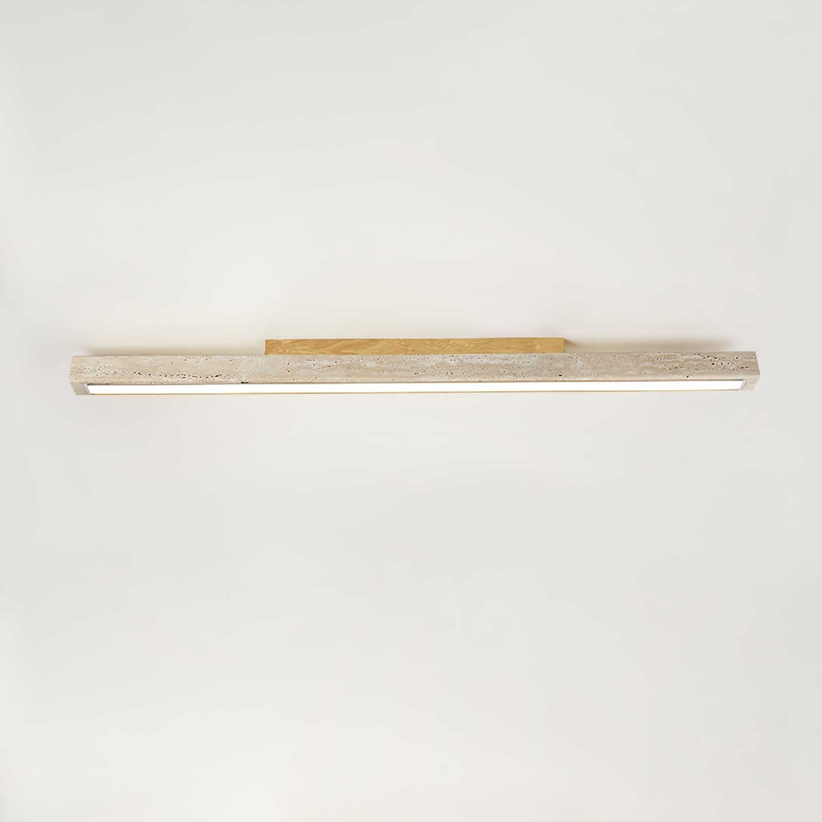 Orvenarae Minimalist Travertine Linear Ceiling Light - Neutralighting