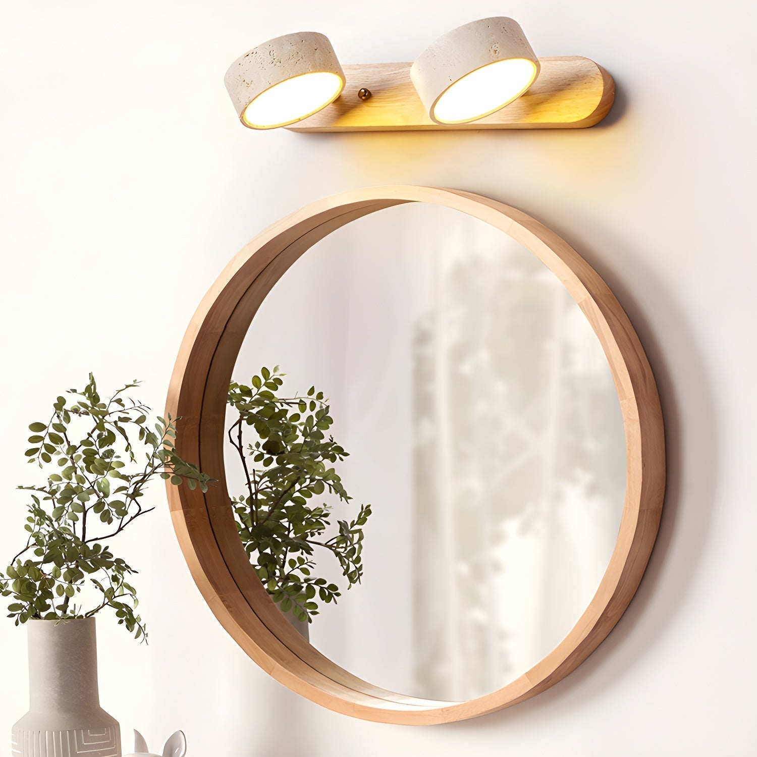 Tuelo Travertine Indoor Wall Light Neutral - Neutralighting