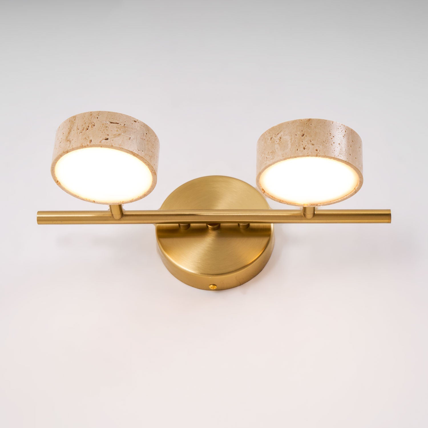 Ceshair Wall Light Multi Head Travertine Vanity Light - Neutralighting