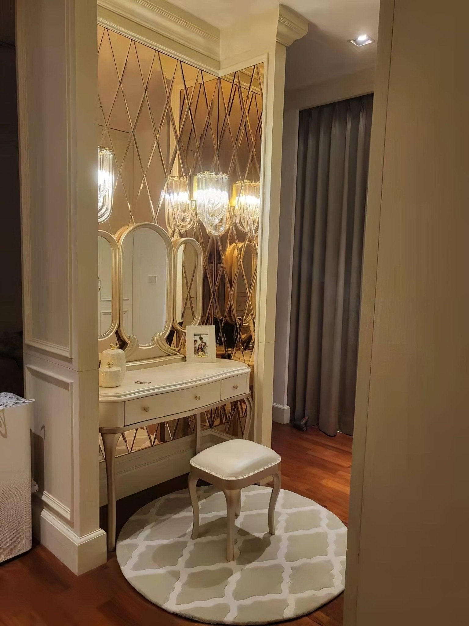 Aurora Wall Lamp Trevi Murano Glass Gold Modern Luxury