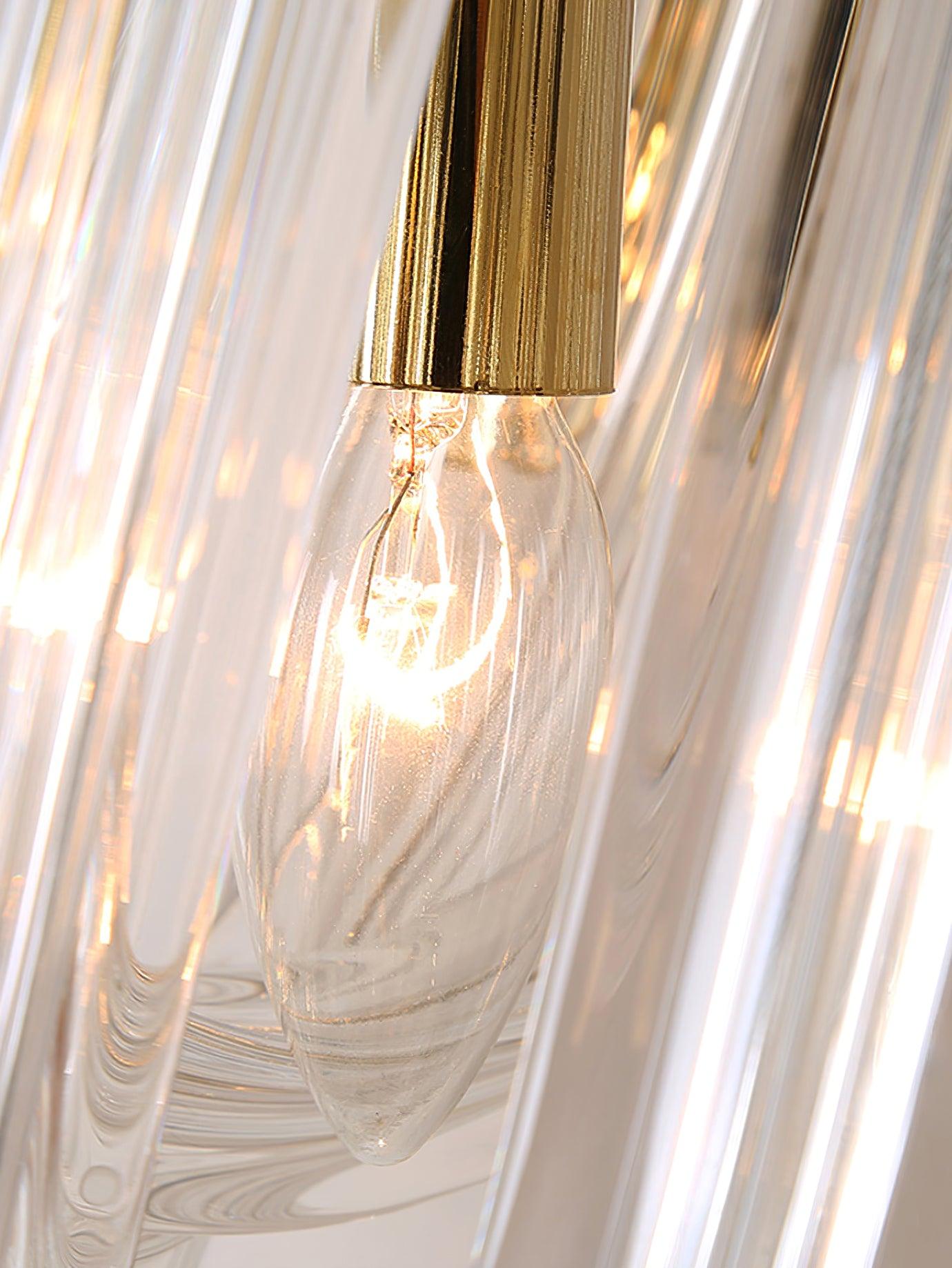 Aurora Wall Lamp Trevi Murano Glass Gold Modern Luxury